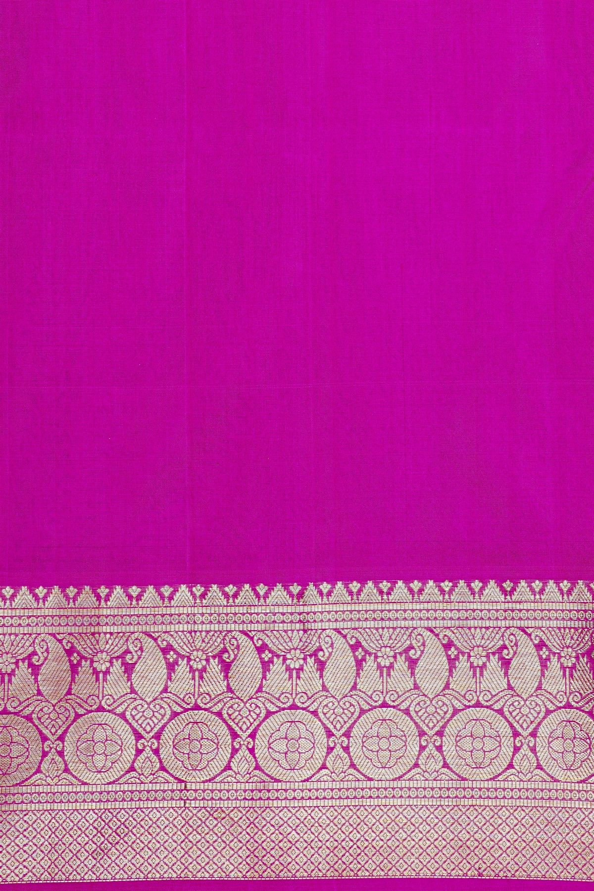 Venkatagiri Silk Mauve Saree With Florals And Buttis Body