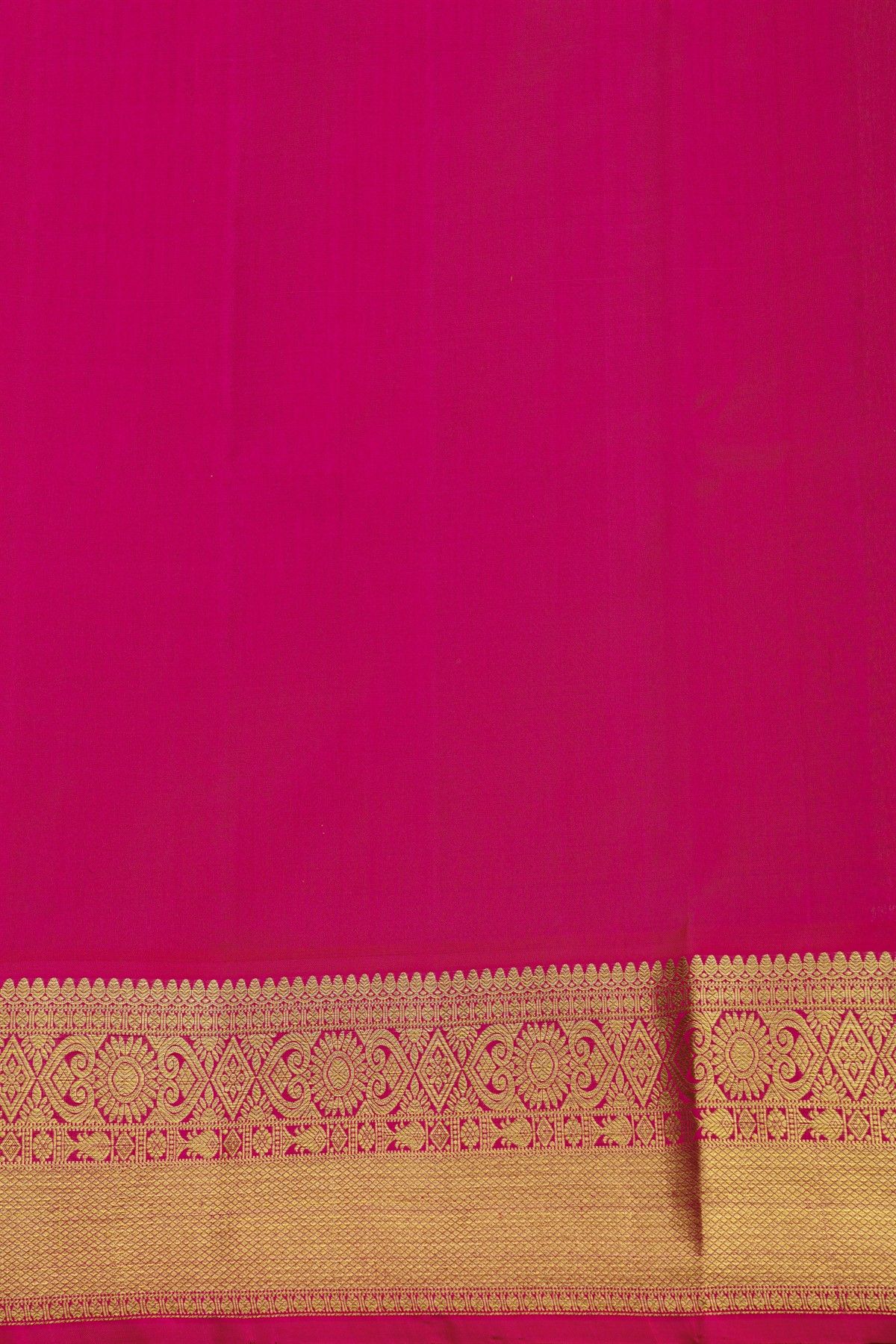 Venkatagiri Silk Yellow Saree With Zari Checks And Peacock Buttis Body