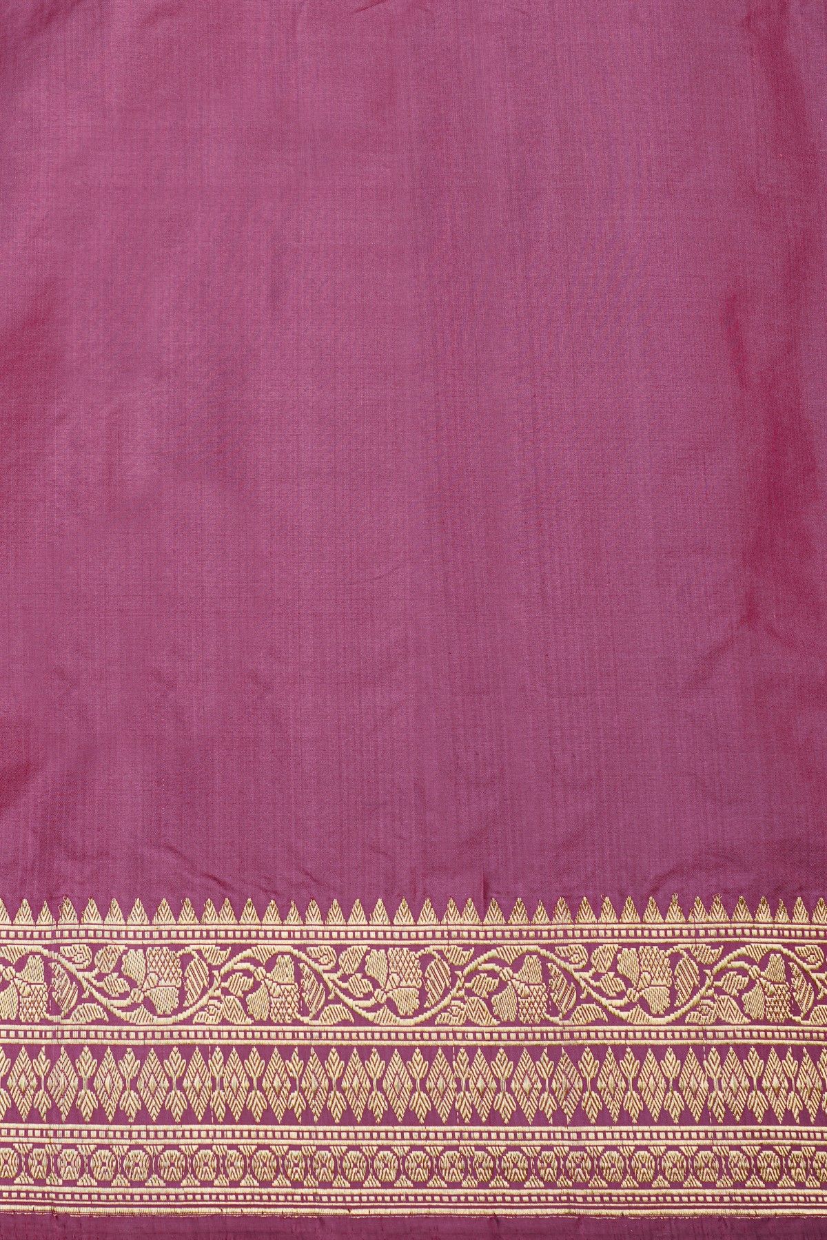Banarasi Silk Lavender Saree With Florals And Leaves Jaal In Meenakari Body