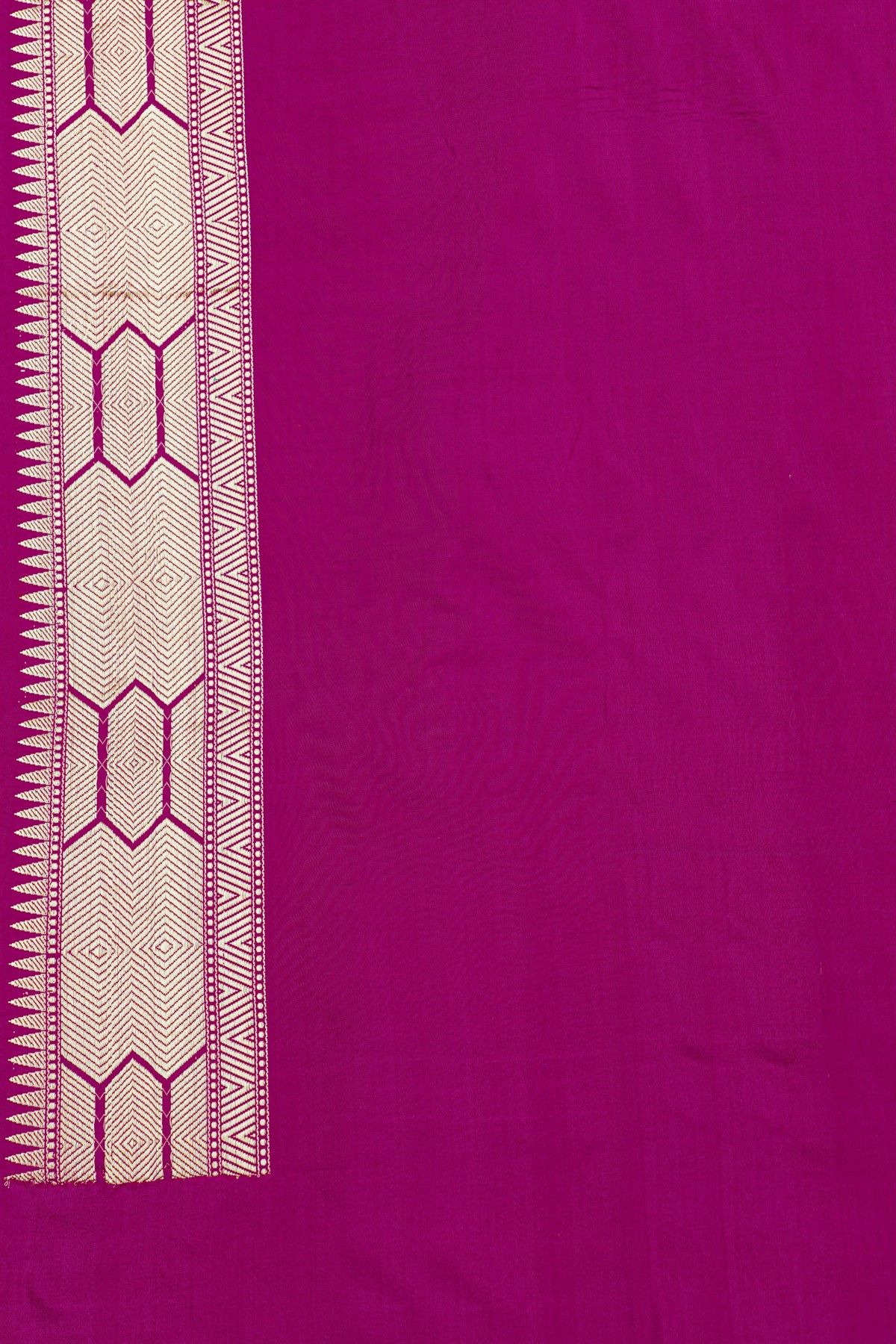 Banarasi Silk Purple Saree With Florals And Leaves In Meenakari Body