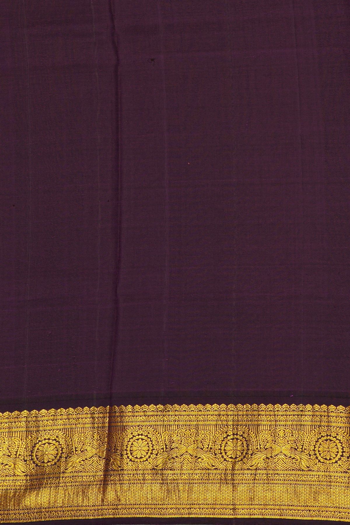 Kalamkari Silk Red Saree With Diamonds In Zari And Peacocks