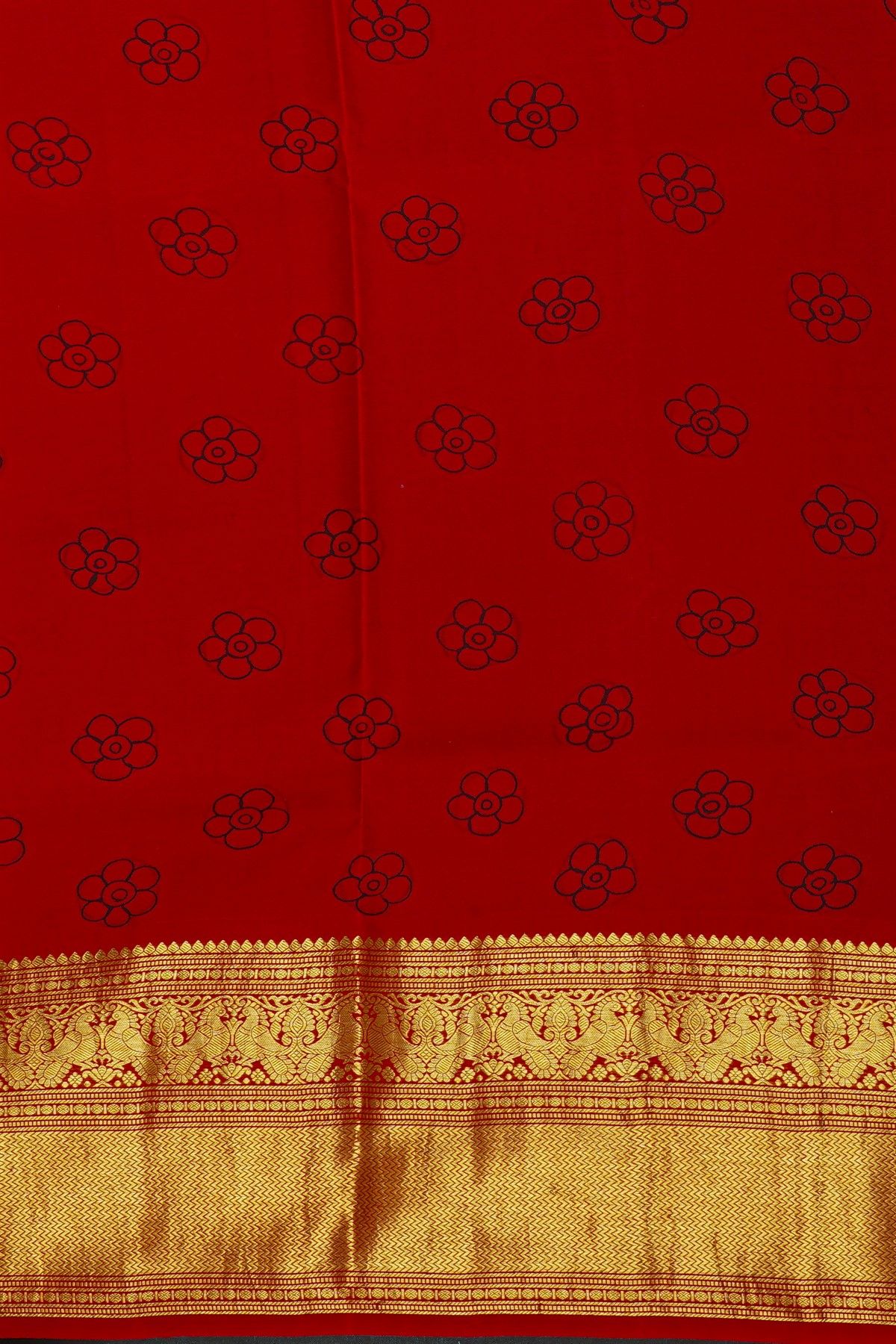 Kalamkari Silk Baby Pink Saree With Peacocks In Zari Lines Border