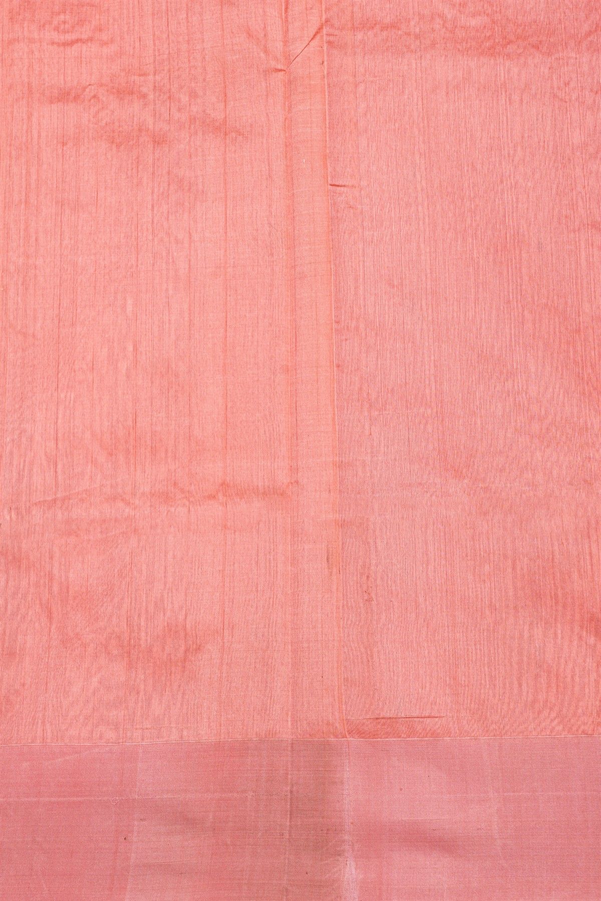 Chanderi Silk Peach Pink Saree With Florals And Buttis Body