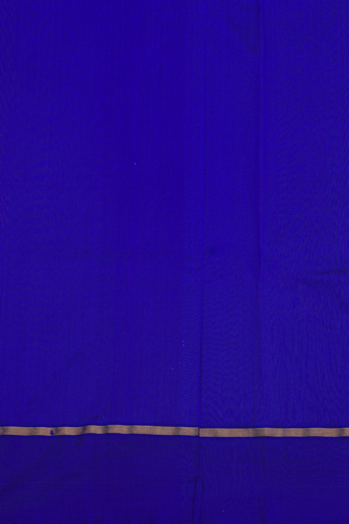 Chanderi Silk Royal Blue Saree With Floral Buttis Body
