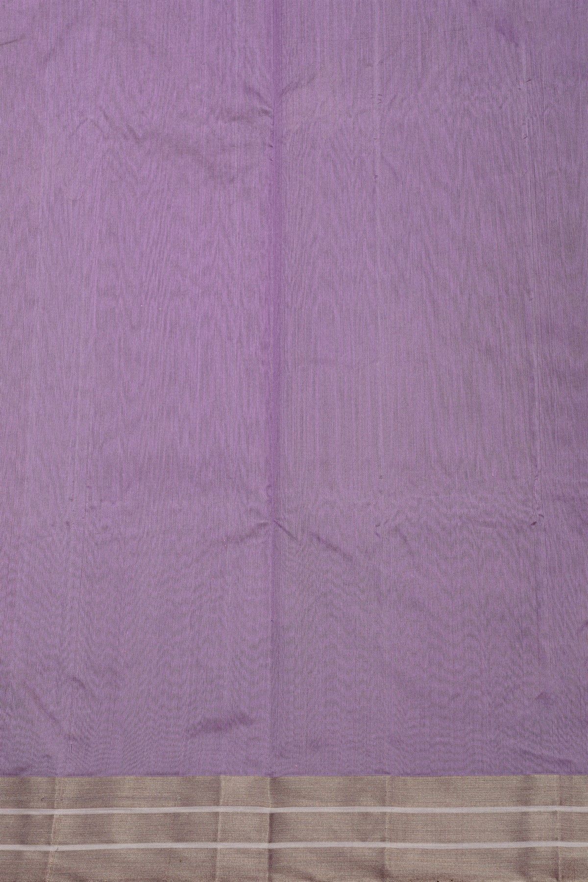Chanderi Silk Lavender Saree With Kaddi Border