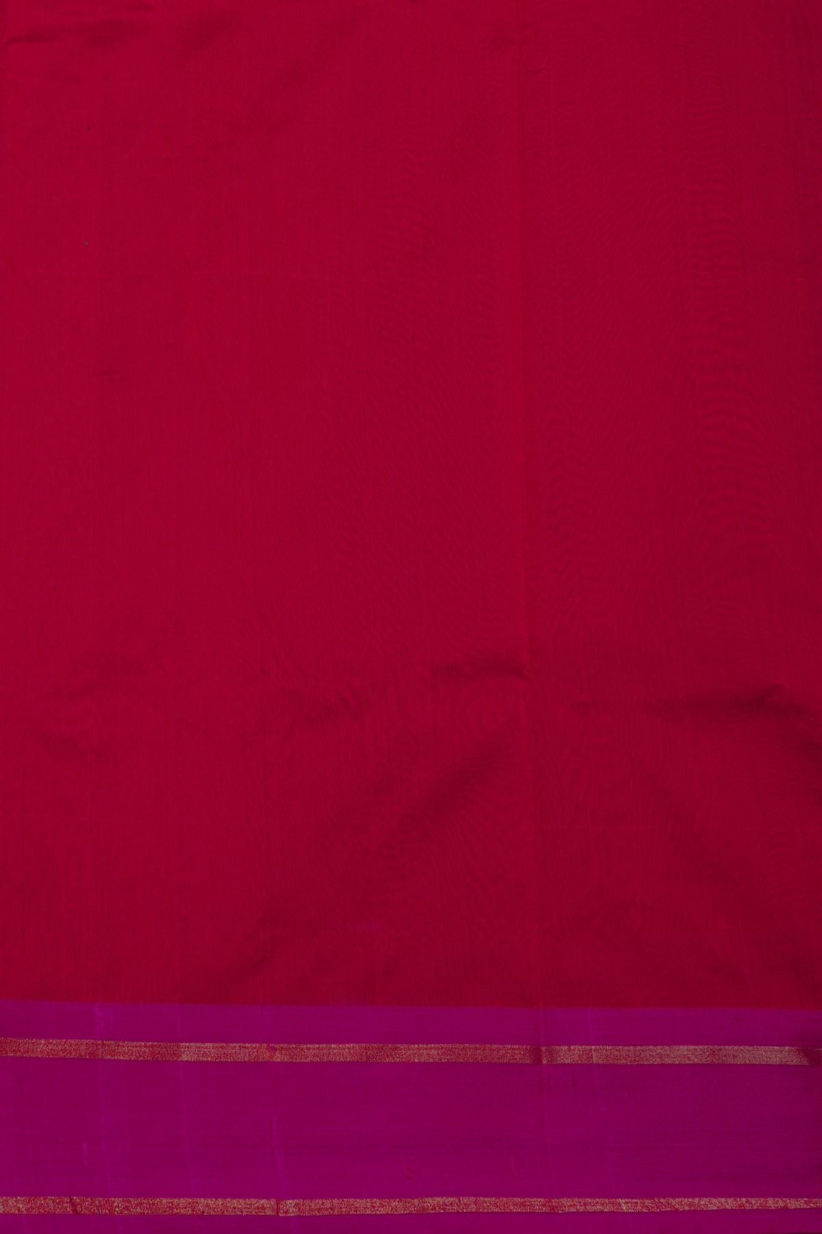 Chanderi Silk Rani Pink Saree With Floral Buttis Body