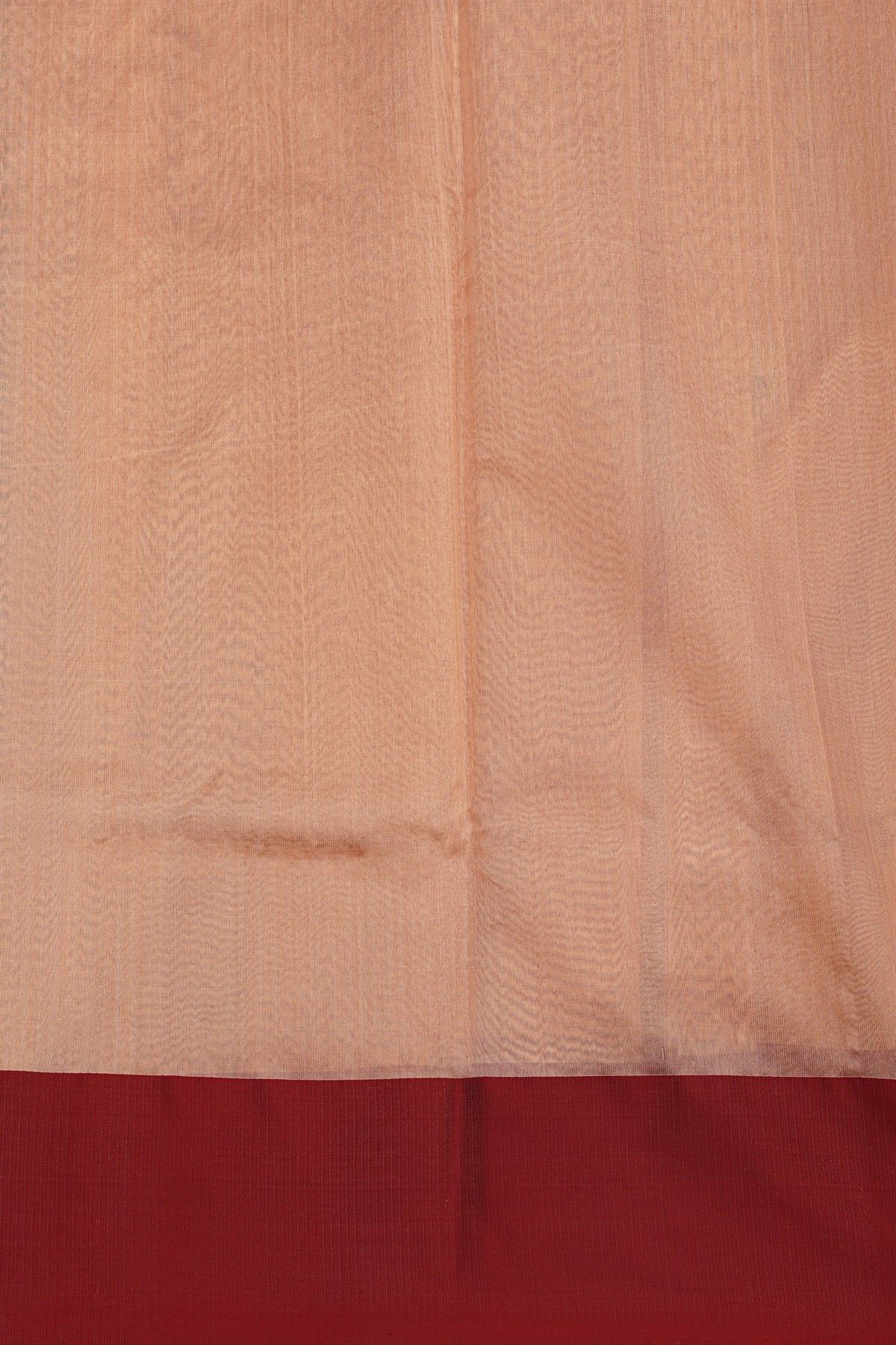 Chanderi Silk Peach Saree With Floral Buttis Body