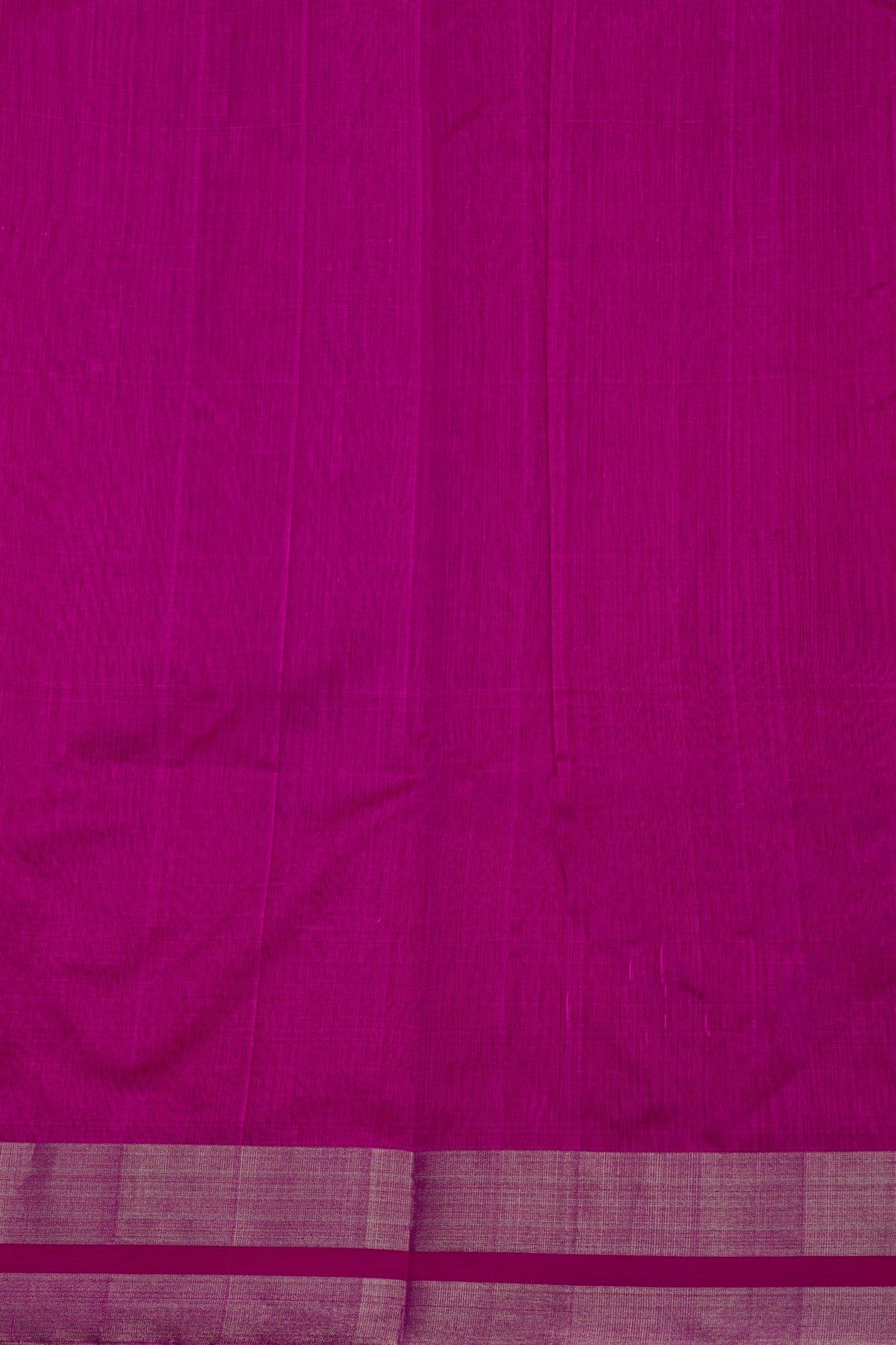 Chanderi Silk Rani Pink Saree With Bird Buttis Body