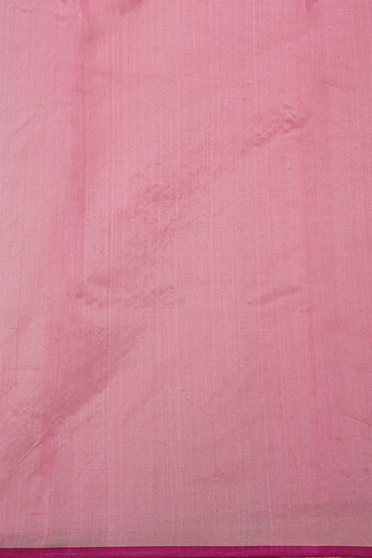 Chanderi Silk Pink Saree With Florals And Leaves Jaal Border