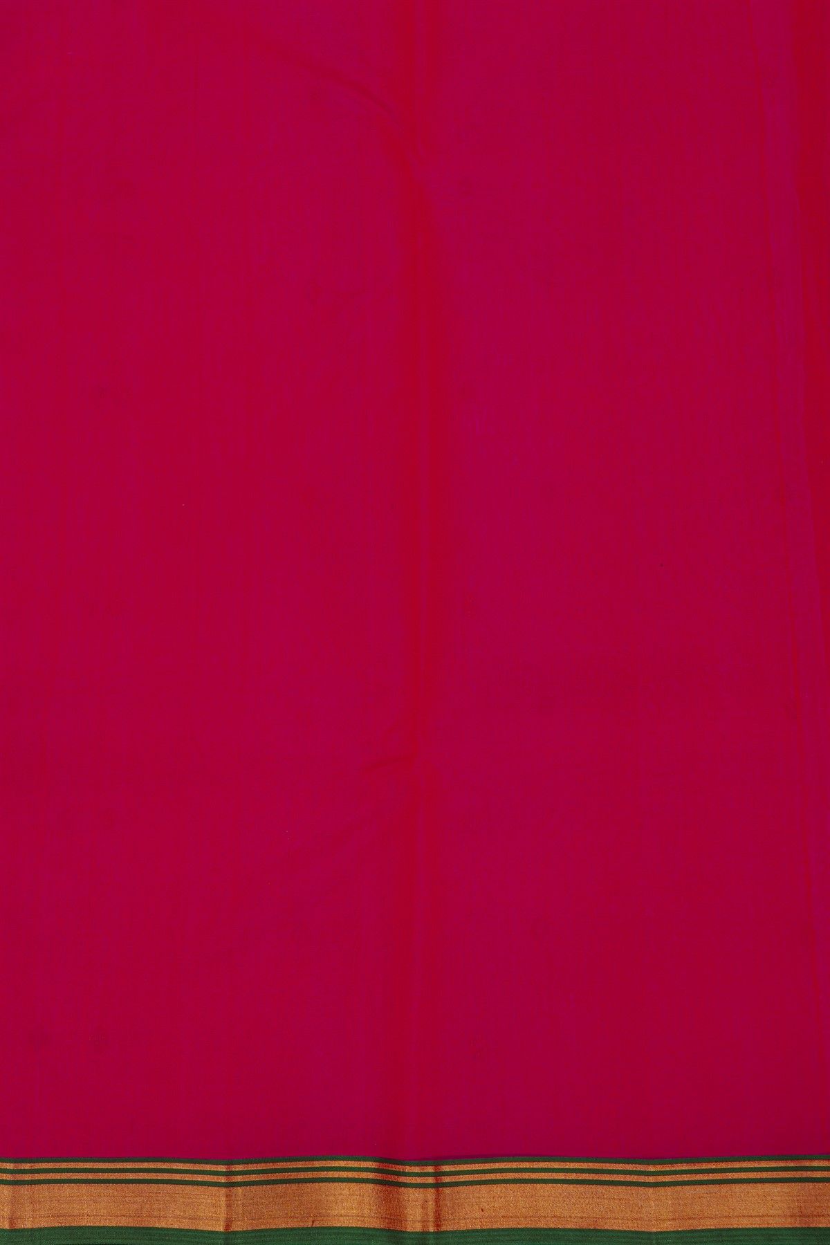 Chanderi Silk Rani Pink Saree With Kaddi Border