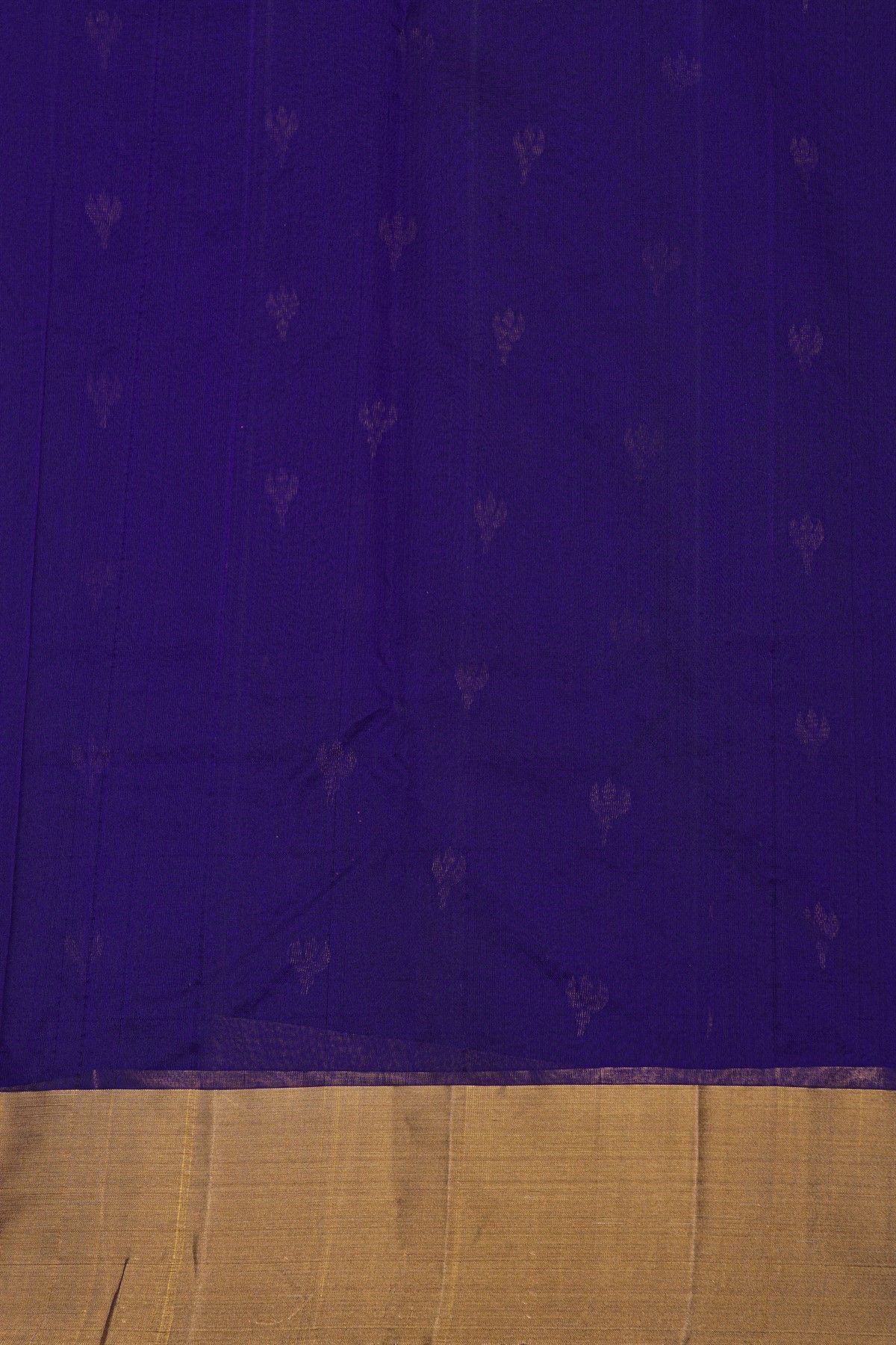 Chanderi Sico Dark Violet Saree With Kaddi Border