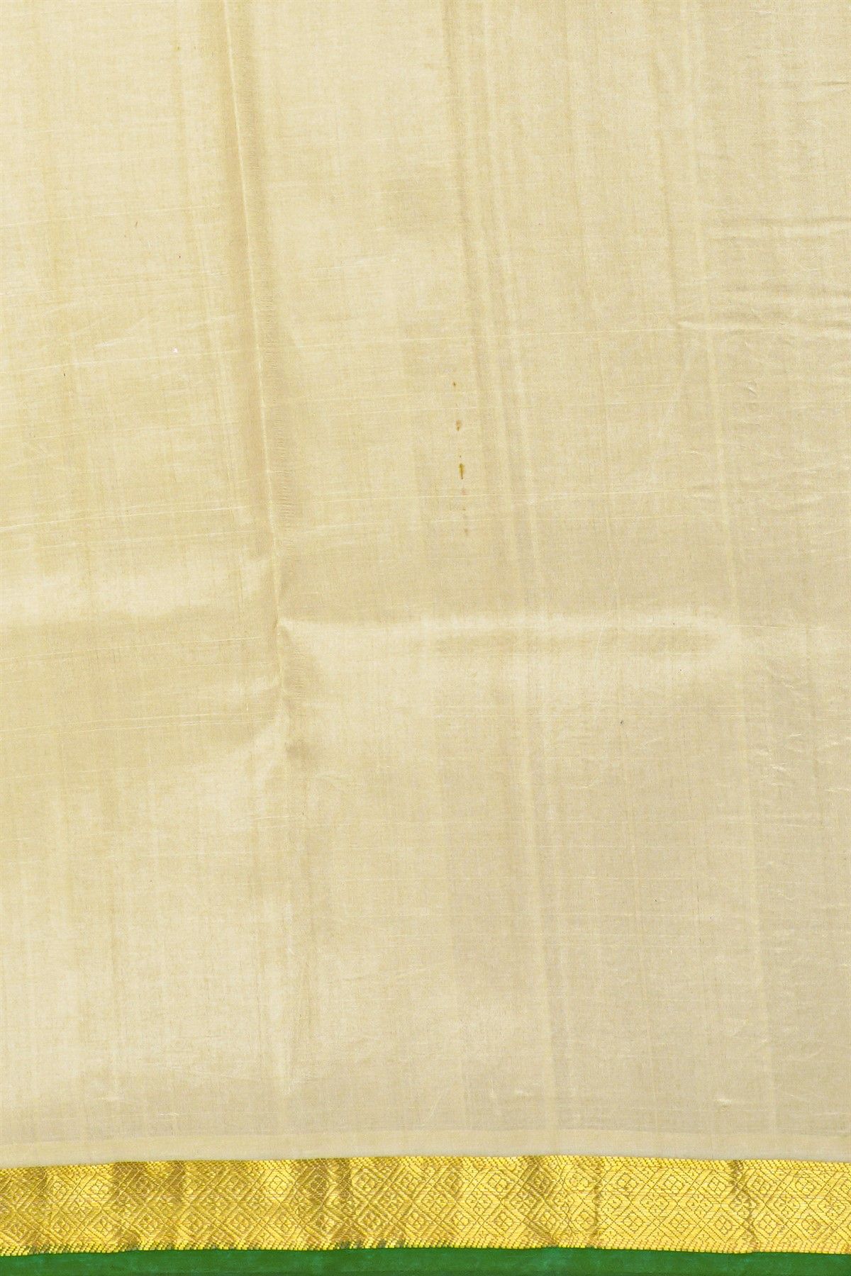 Eco Printed Silk Off White Saree With Diamonds Border