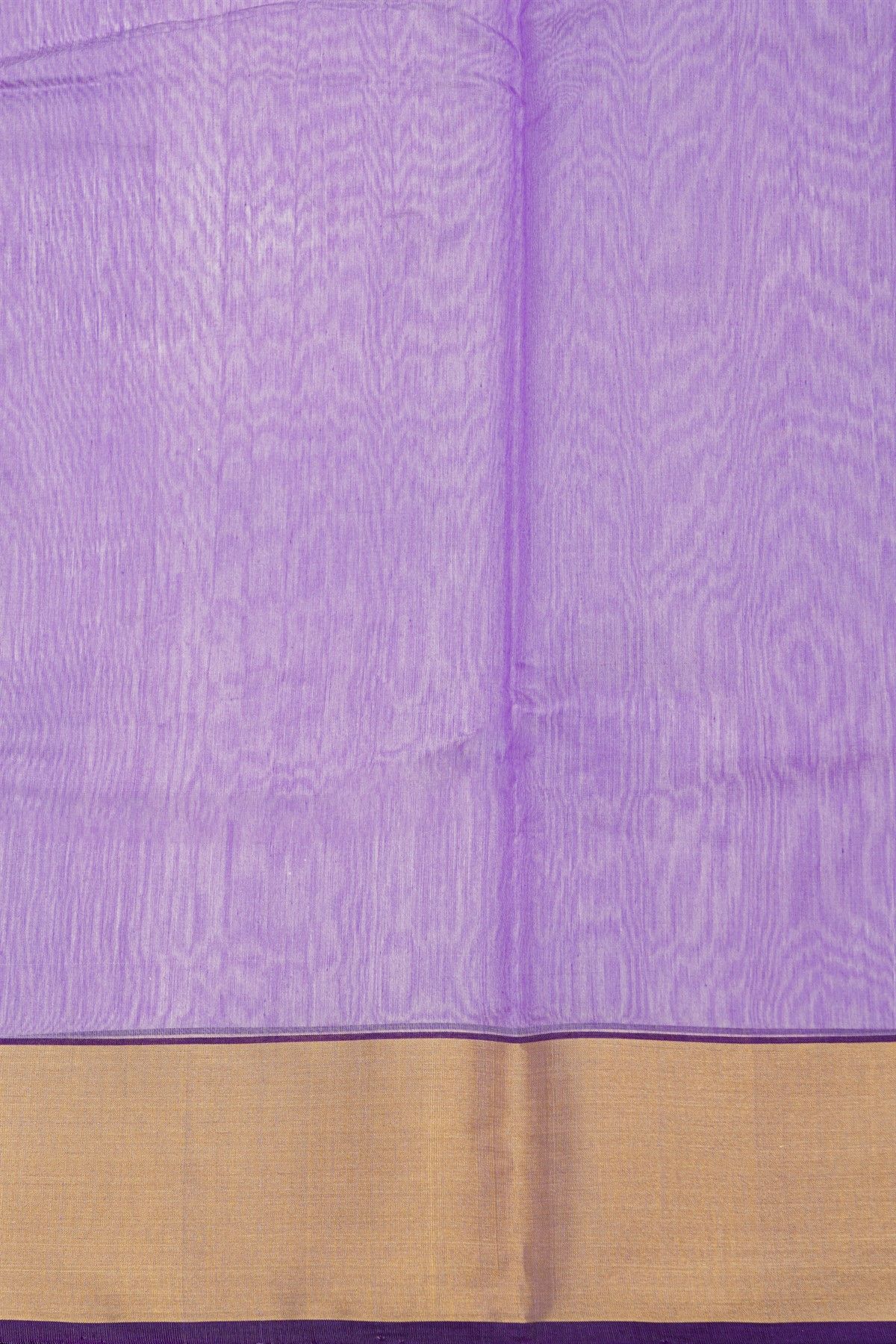 Chanderi Silk Lavender Saree With Kaddi Border