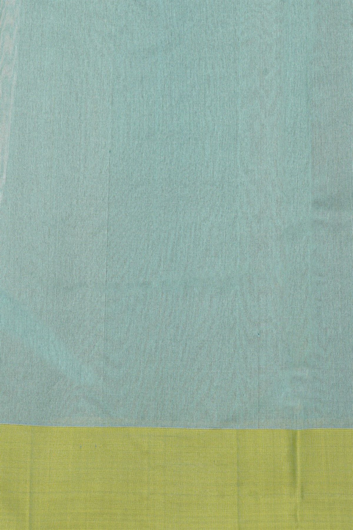 Chanderi Silk Blue Saree With Floral Buttis Body