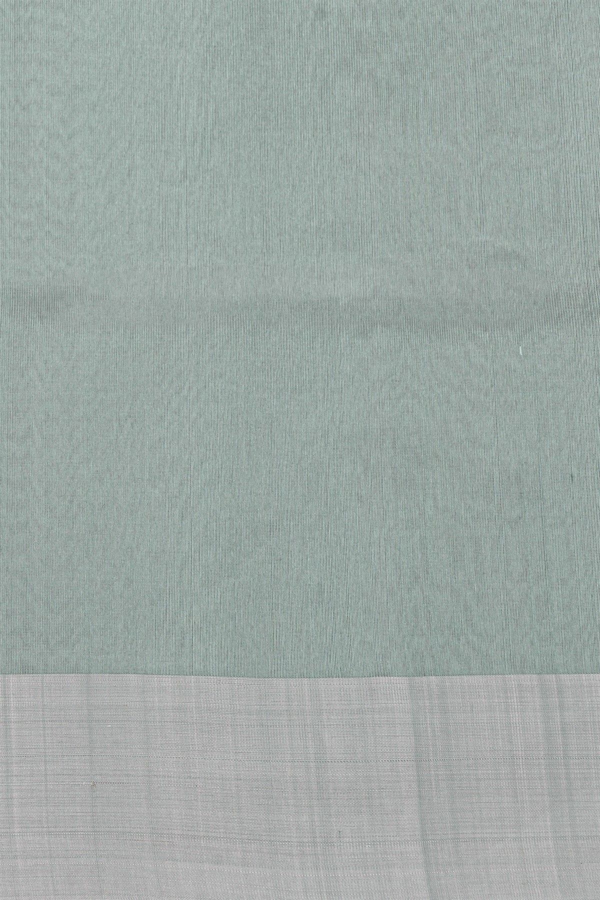 Chanderi Silk Sea Green Saree With Meenakari Buttis Body