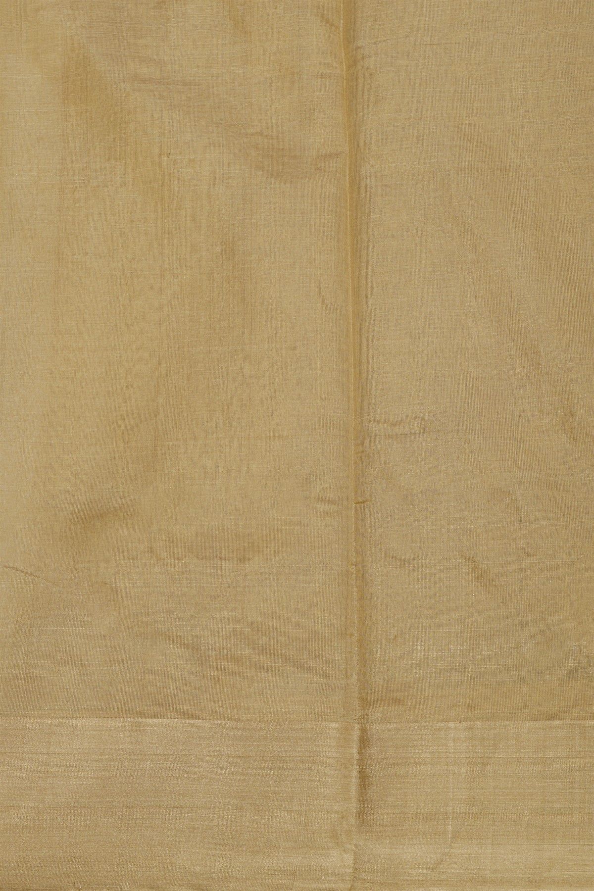 Chanderi Silk Beige Saree With Floral And Buttis Body