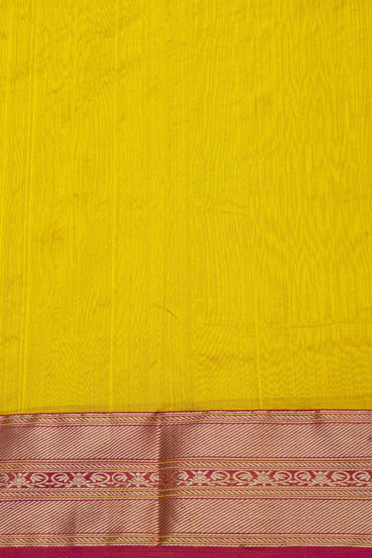 Chanderi Silk Mustard Yellow Saree With Floral And Butti Body
