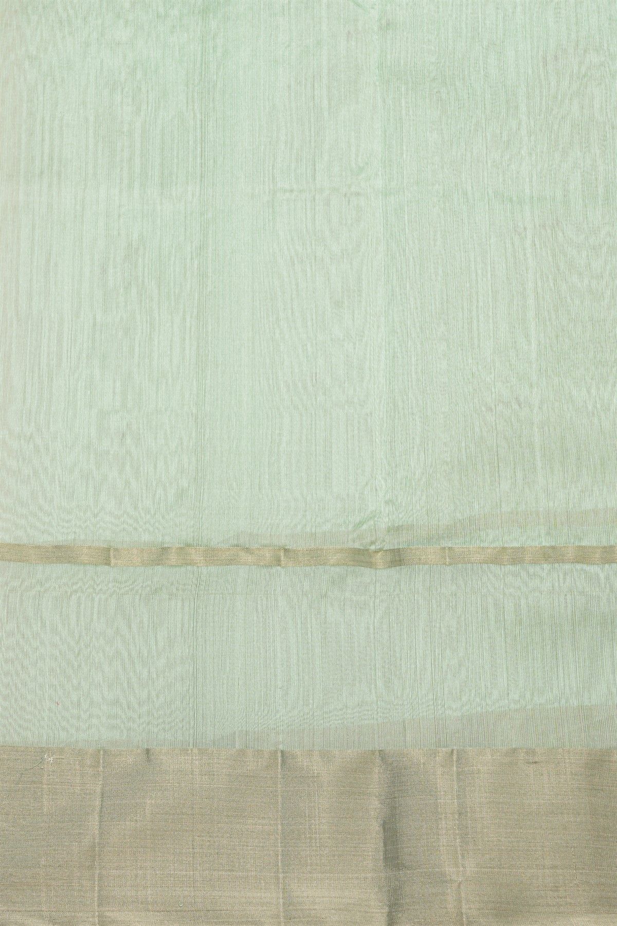 Chanderi Silk Sea Foam Green Saree With Florals Meenakari Body