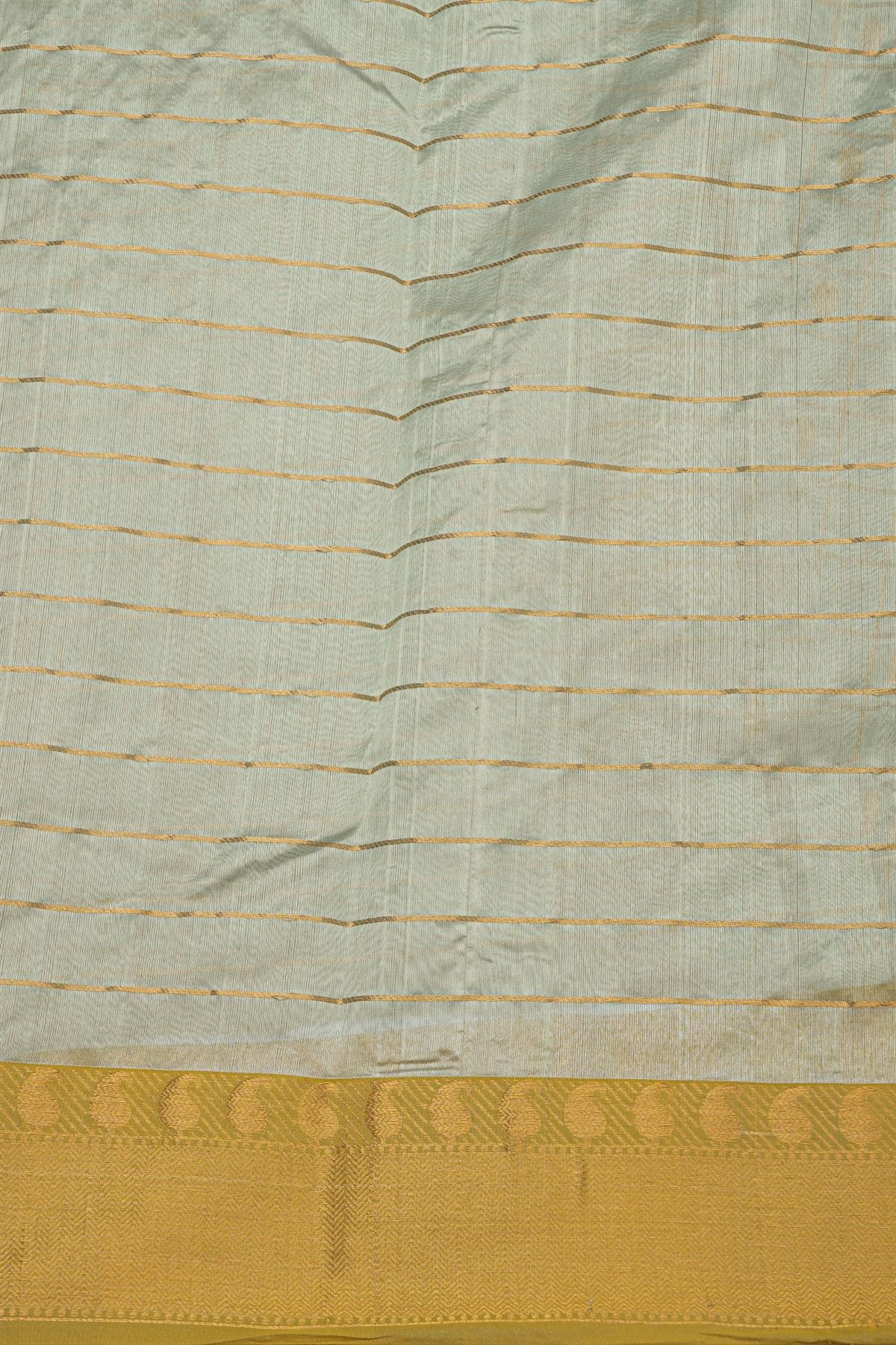 Chanderi Silk Dual Colour Saree With All Over Zari Checks And Floral Butti Body