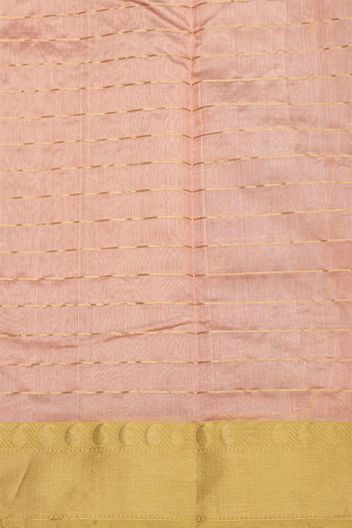 Chanderi Silk Baby Pink Saree With All Over Zari Checks And Floral Butti Body