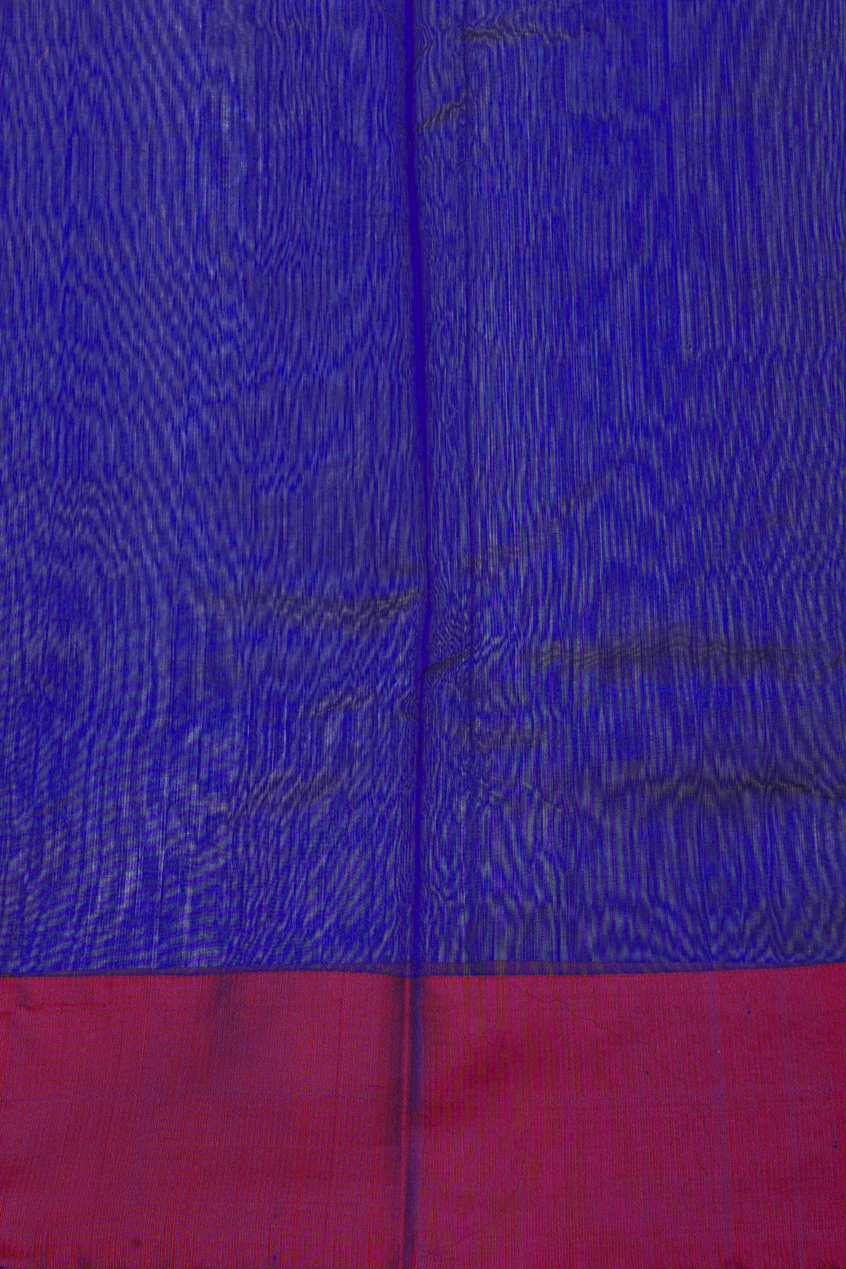 Chanderi Silk Royal Blue Saree With Floral Buttis Body