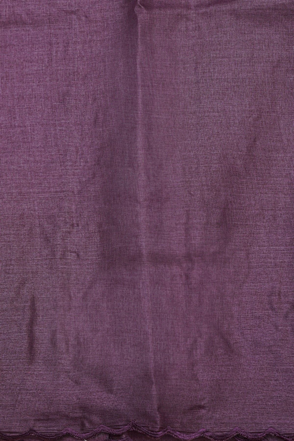Fancy Tussar Dark Purple Saree With Florals And Leaves Body