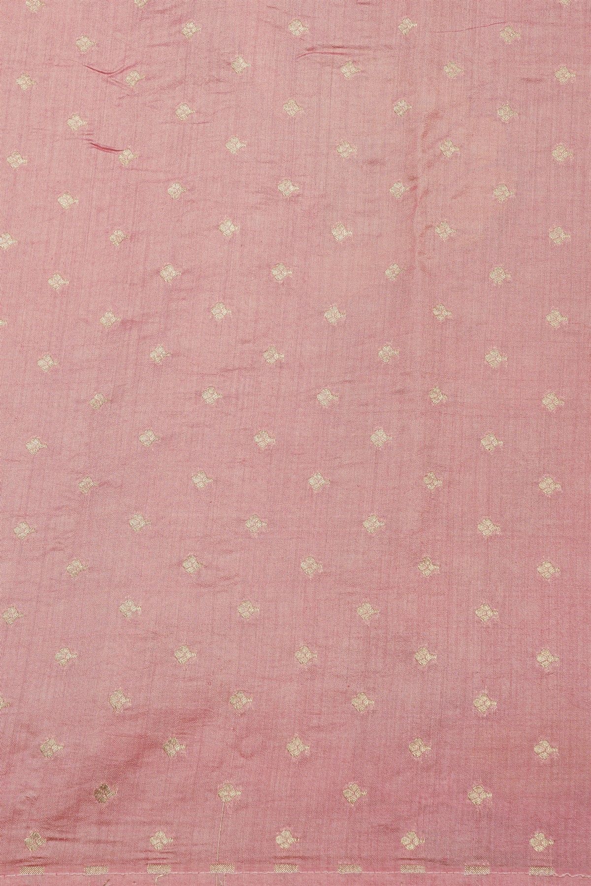 Fancy Kora Baby Pink Saree With Cut Work Border