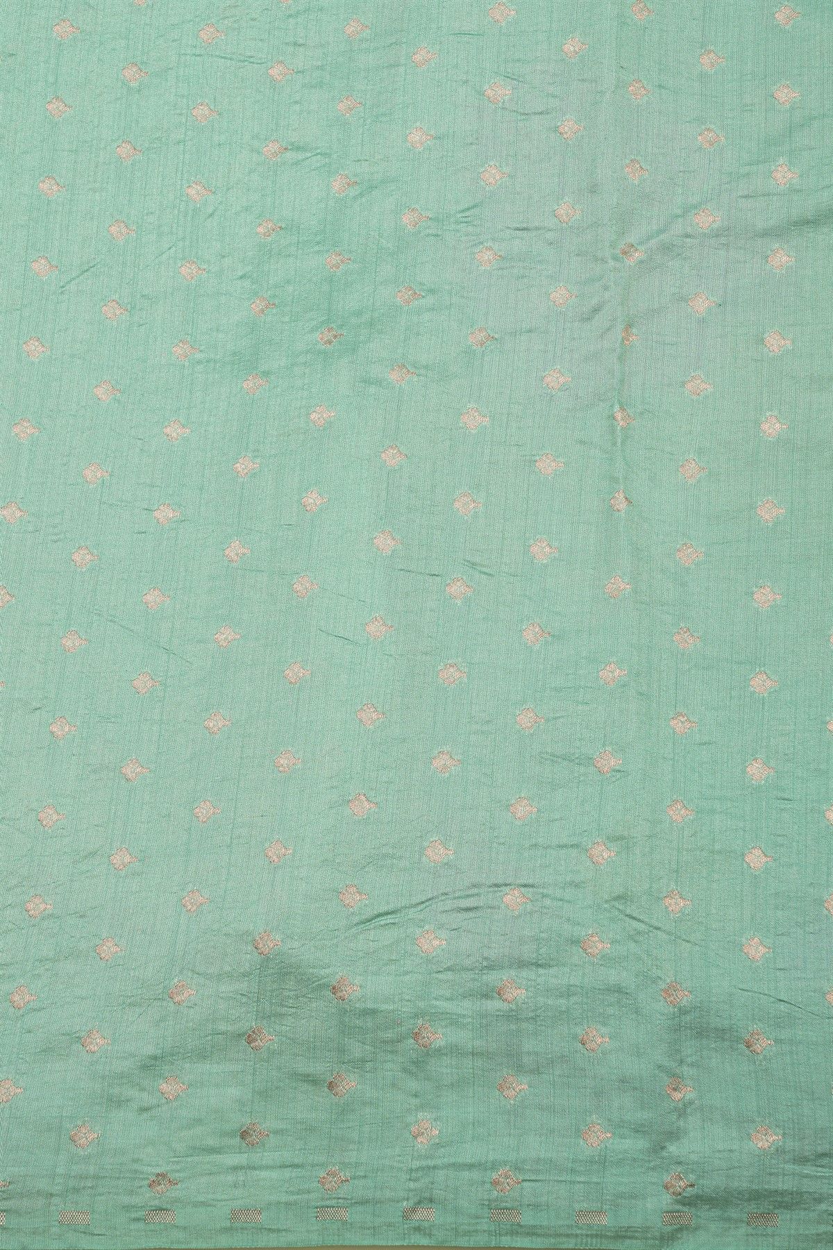 Fancy Kora Sky Blue Saree With Cut Work Border