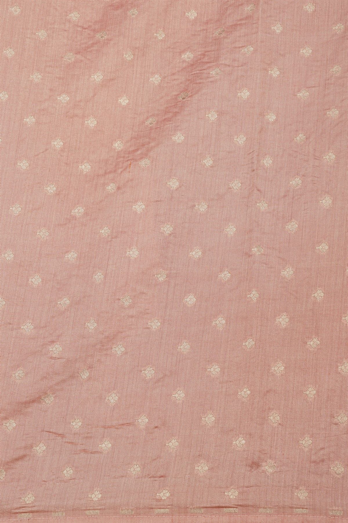 Fancy Tussar Peach Saree With Cut Work Border
