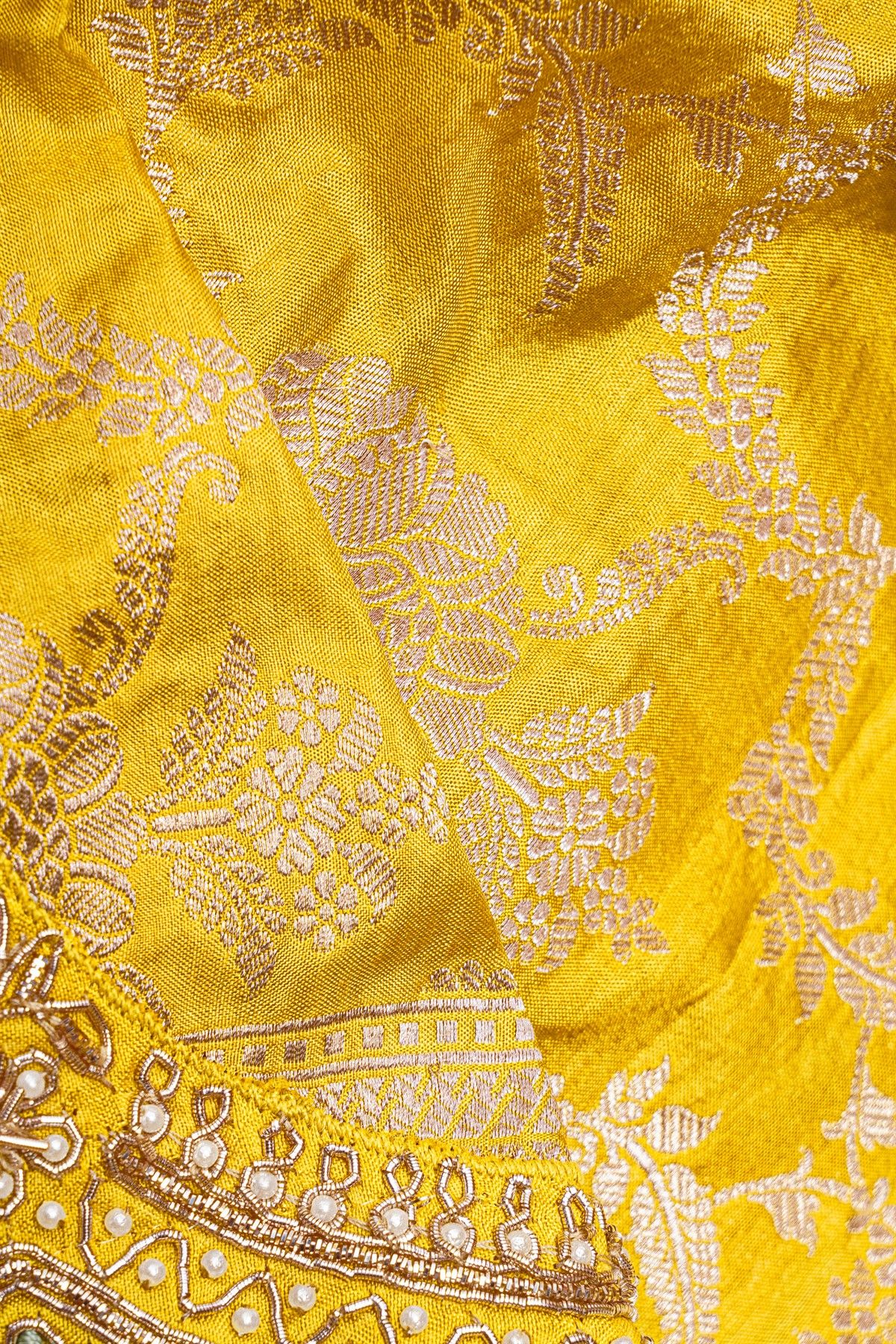 Fancy Silk Yellow Saree