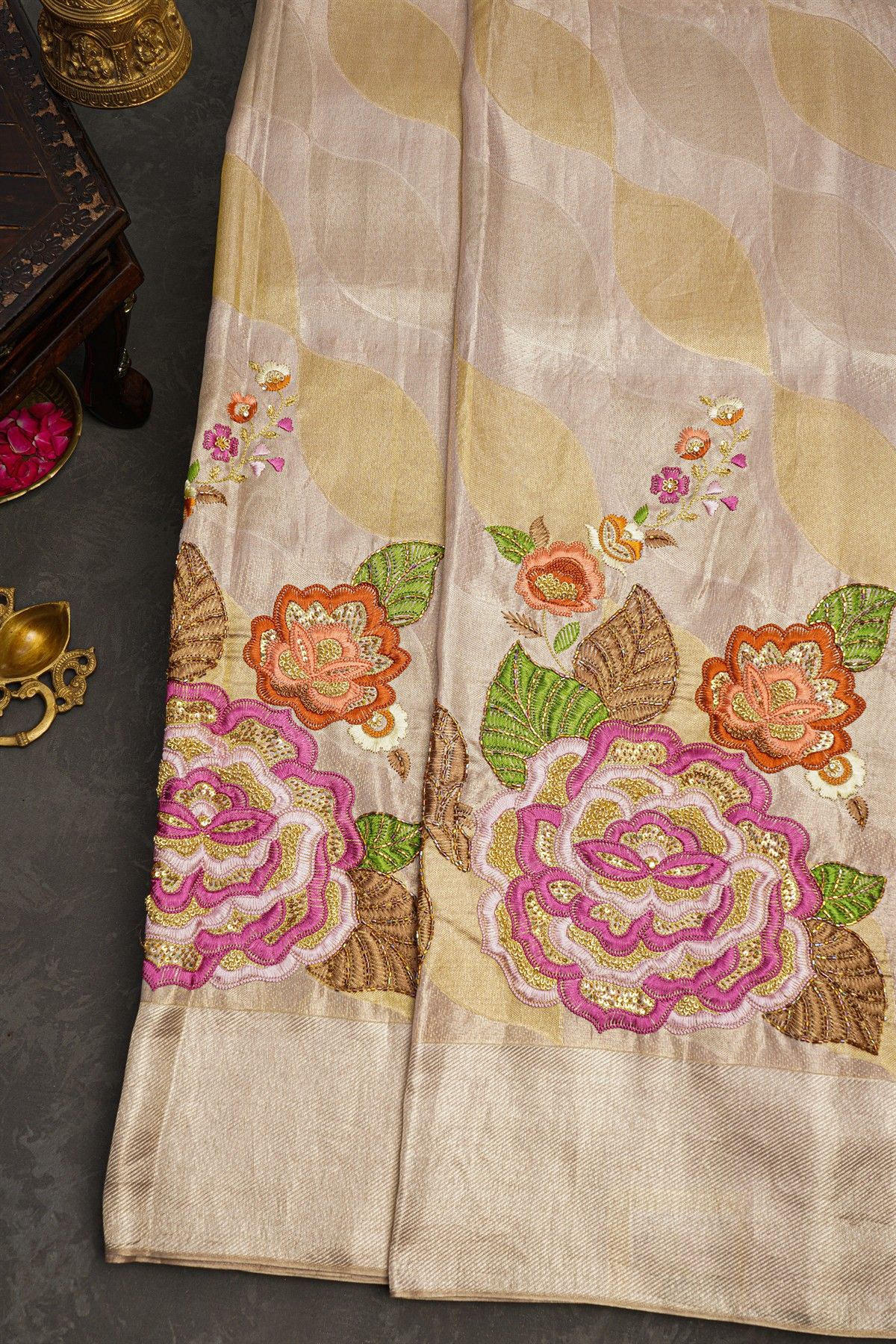 Kancheepuram Silk Gold Saree