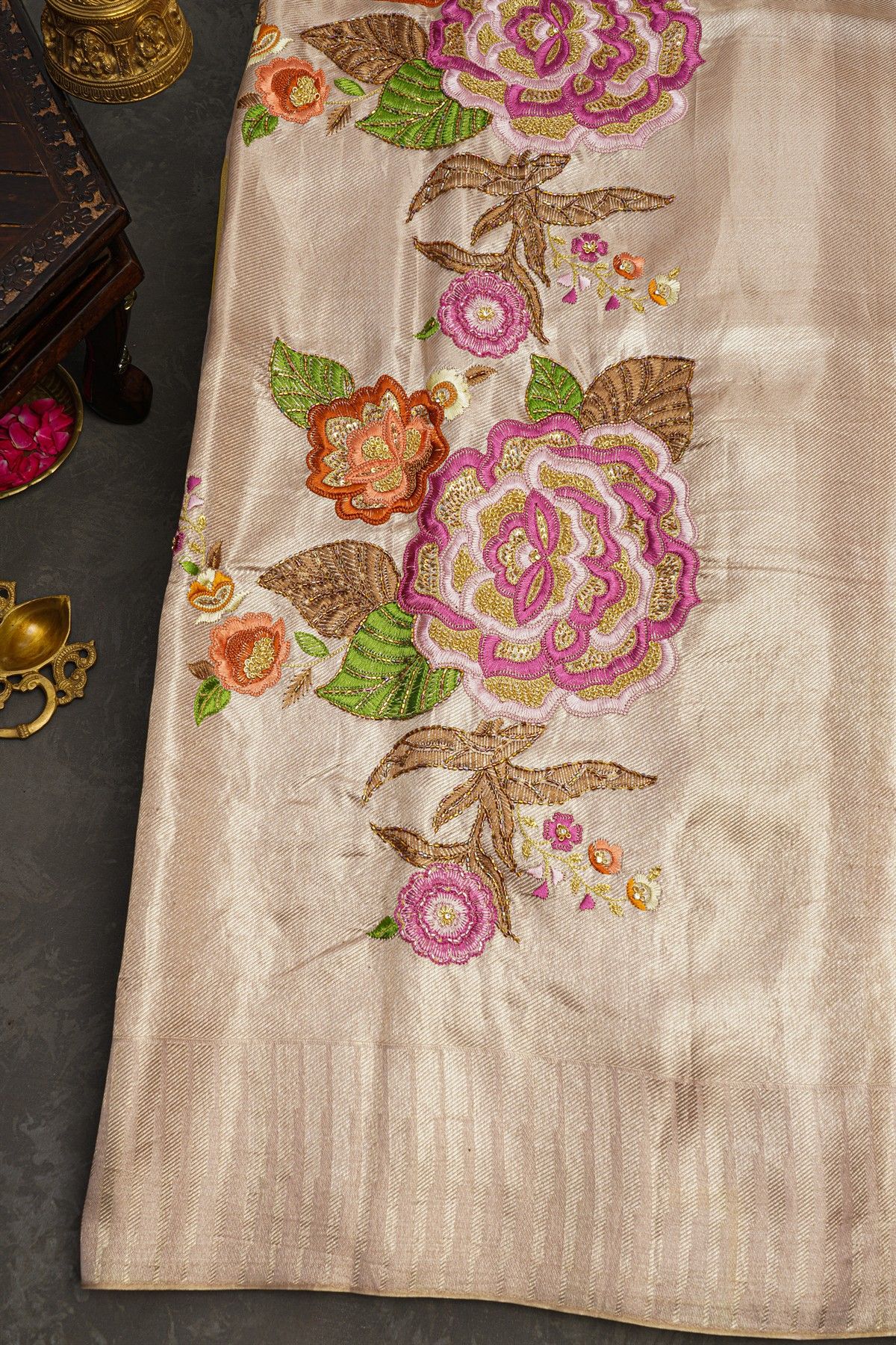 Kancheepuram Silk Gold Saree