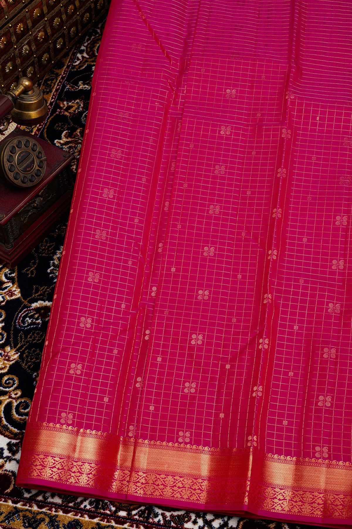 Kancheepuram Silk Pink Saree