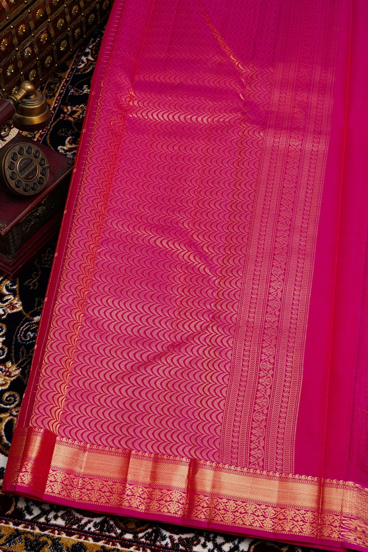Kancheepuram Silk Pink Saree