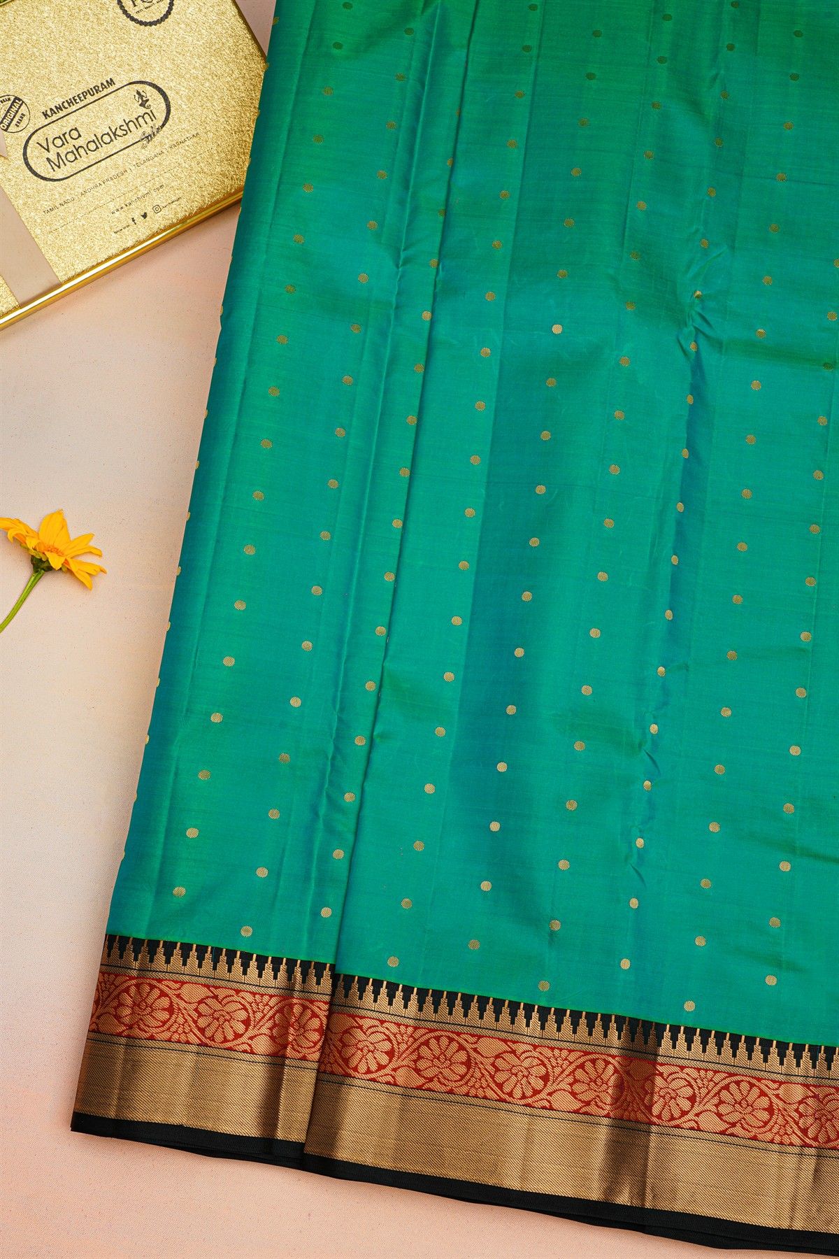 Kancheepuram Silk Sea Green Saree