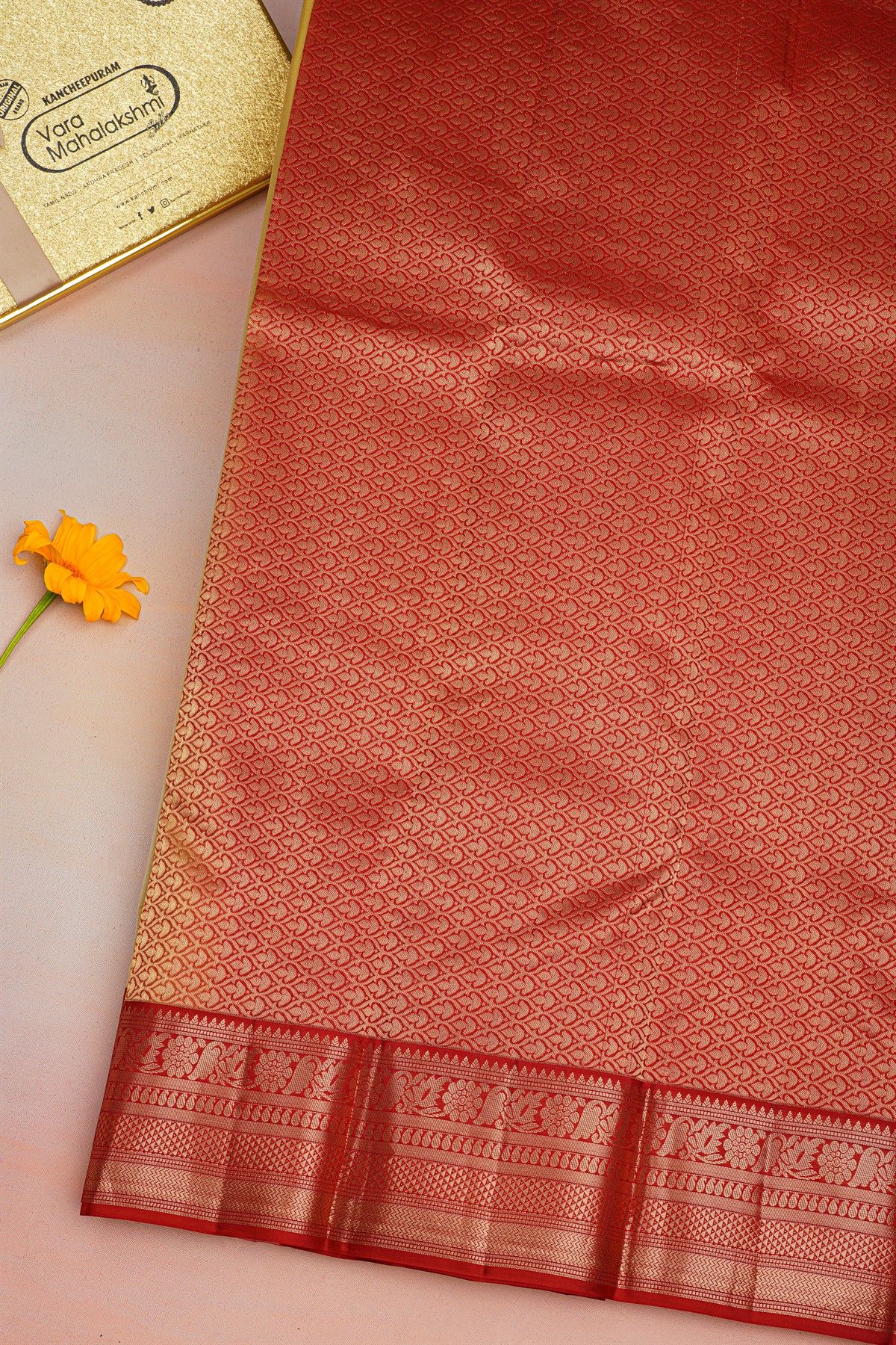 Kancheepuram Silk Cream Saree