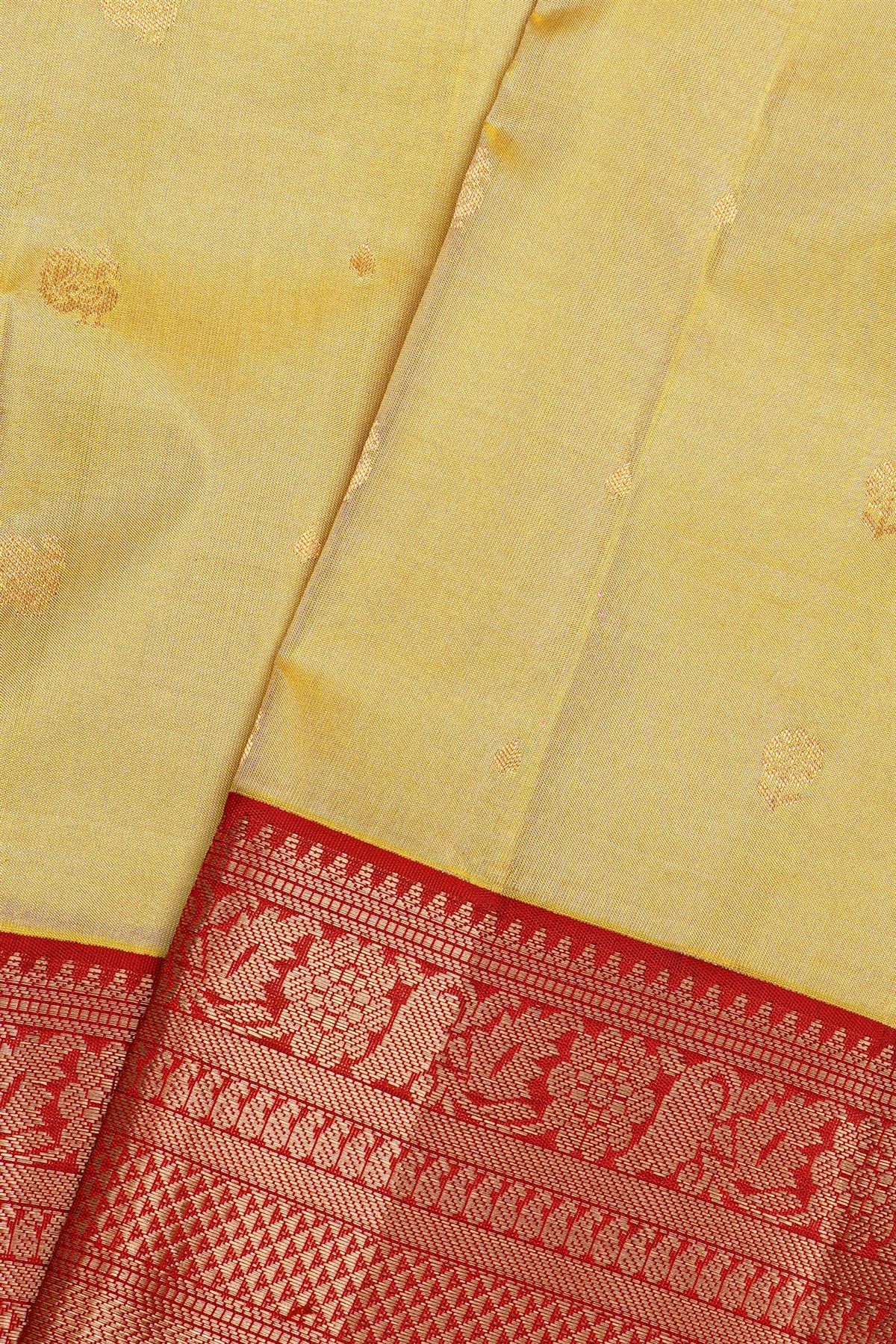 Kancheepuram Silk Cream Saree