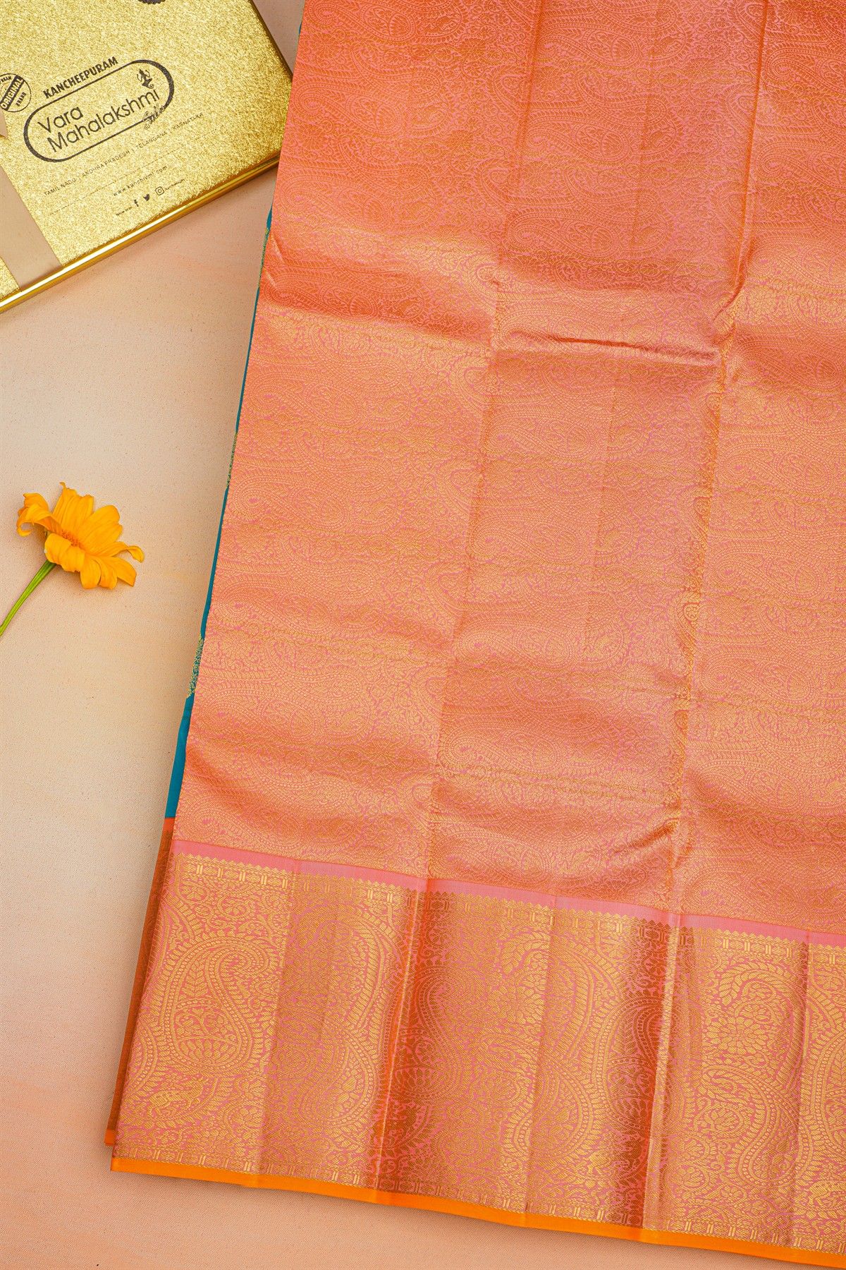 Kancheepuram Silk Sky Blue Saree
