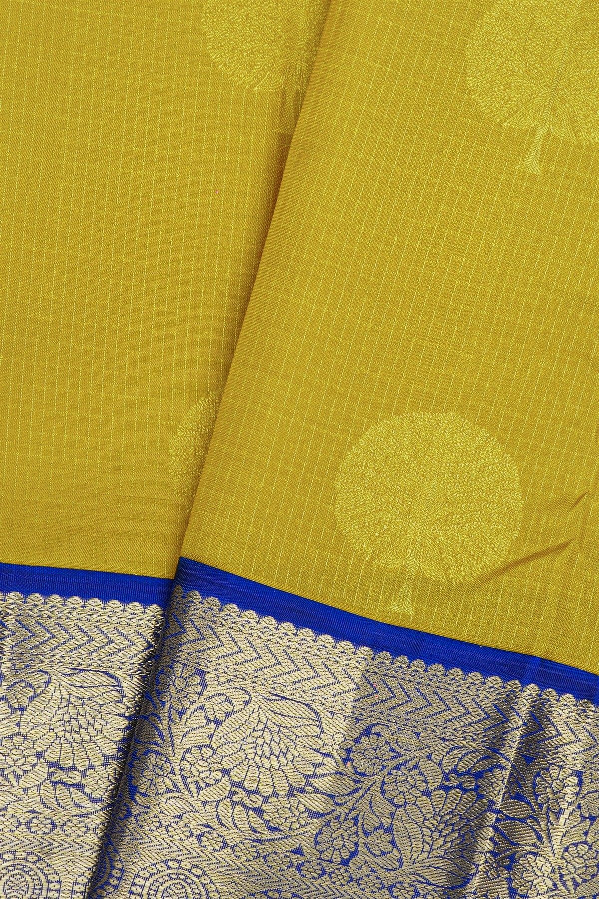 Kancheepuram Silk Mehendi Green Saree