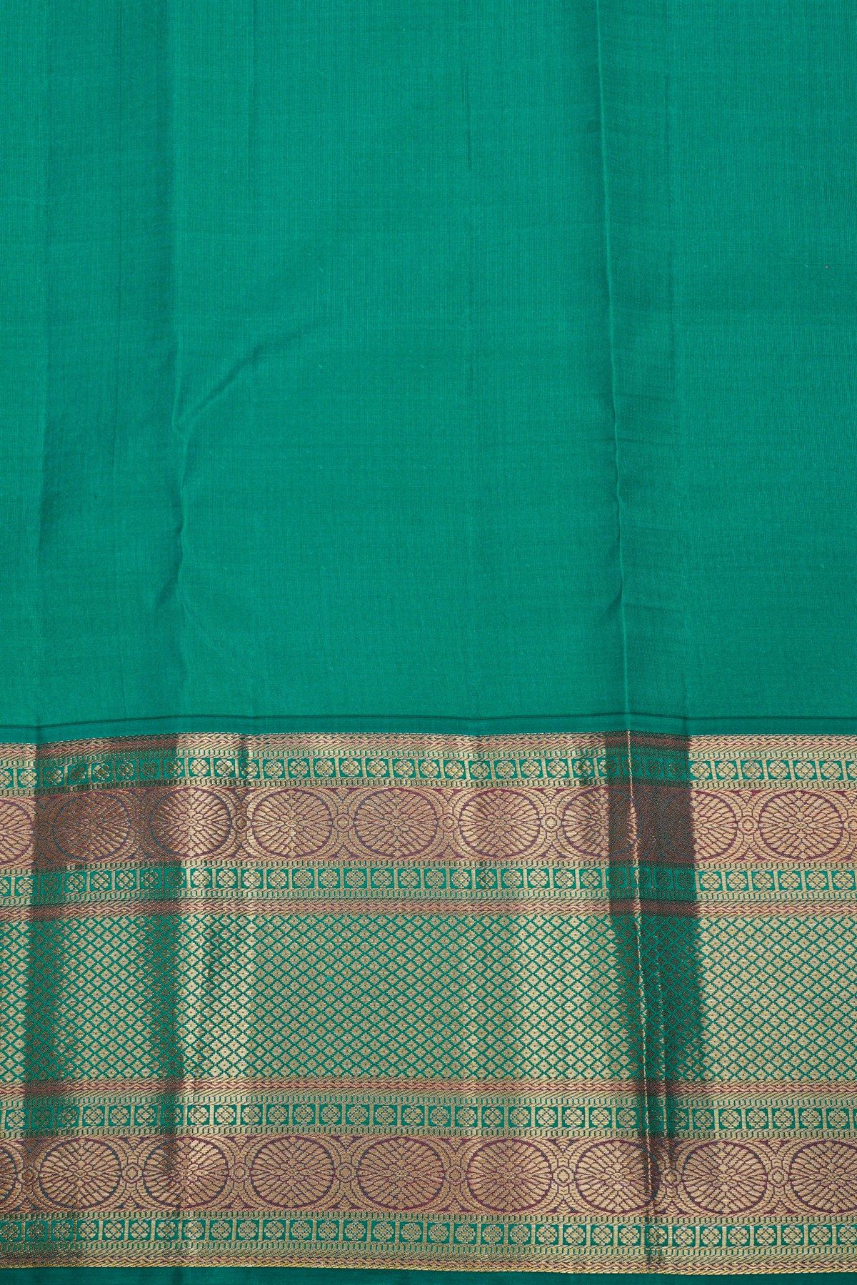 Kancheepuram Silk Salmon Peach Saree