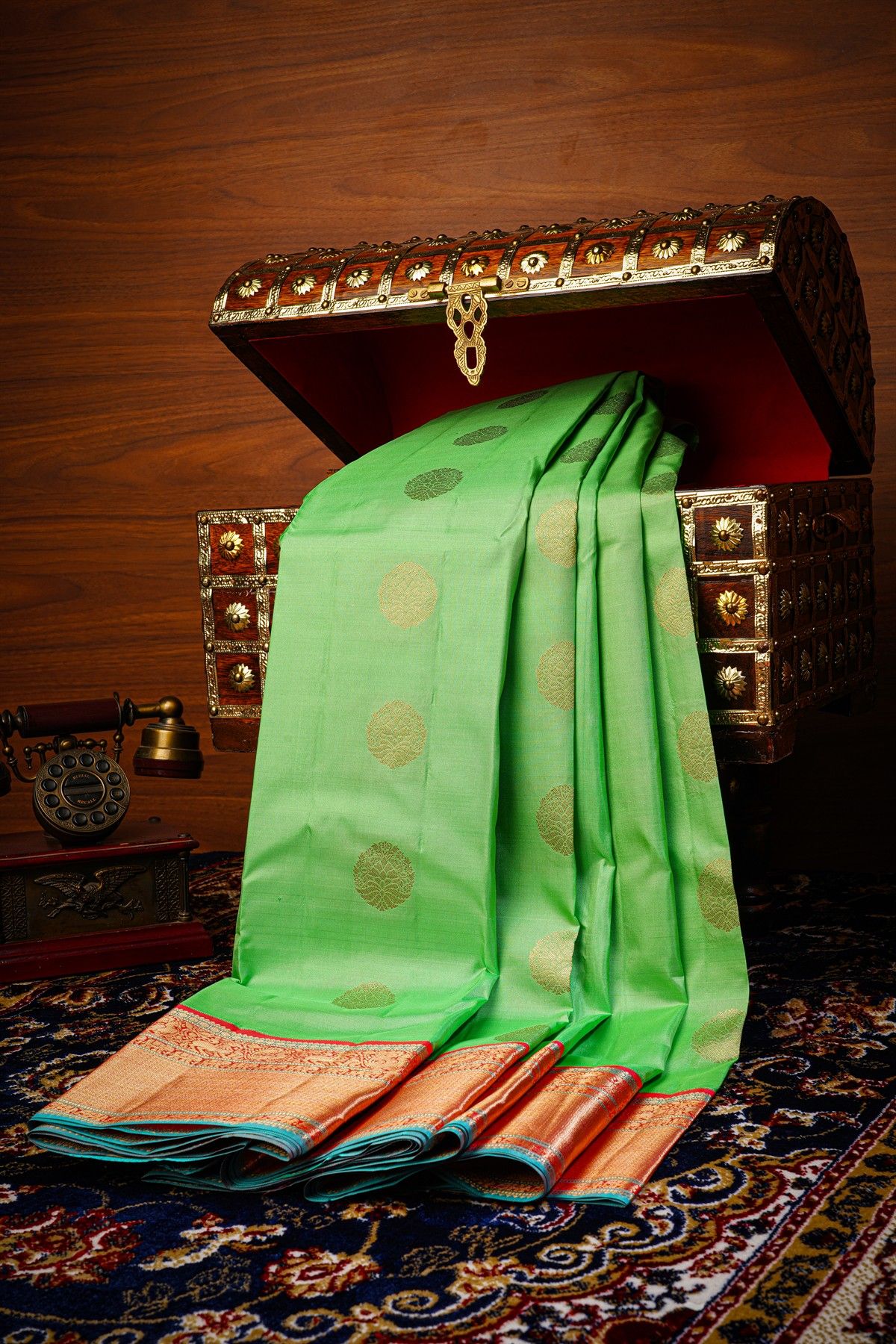 Kancheepuram Silk Sea Green Saree