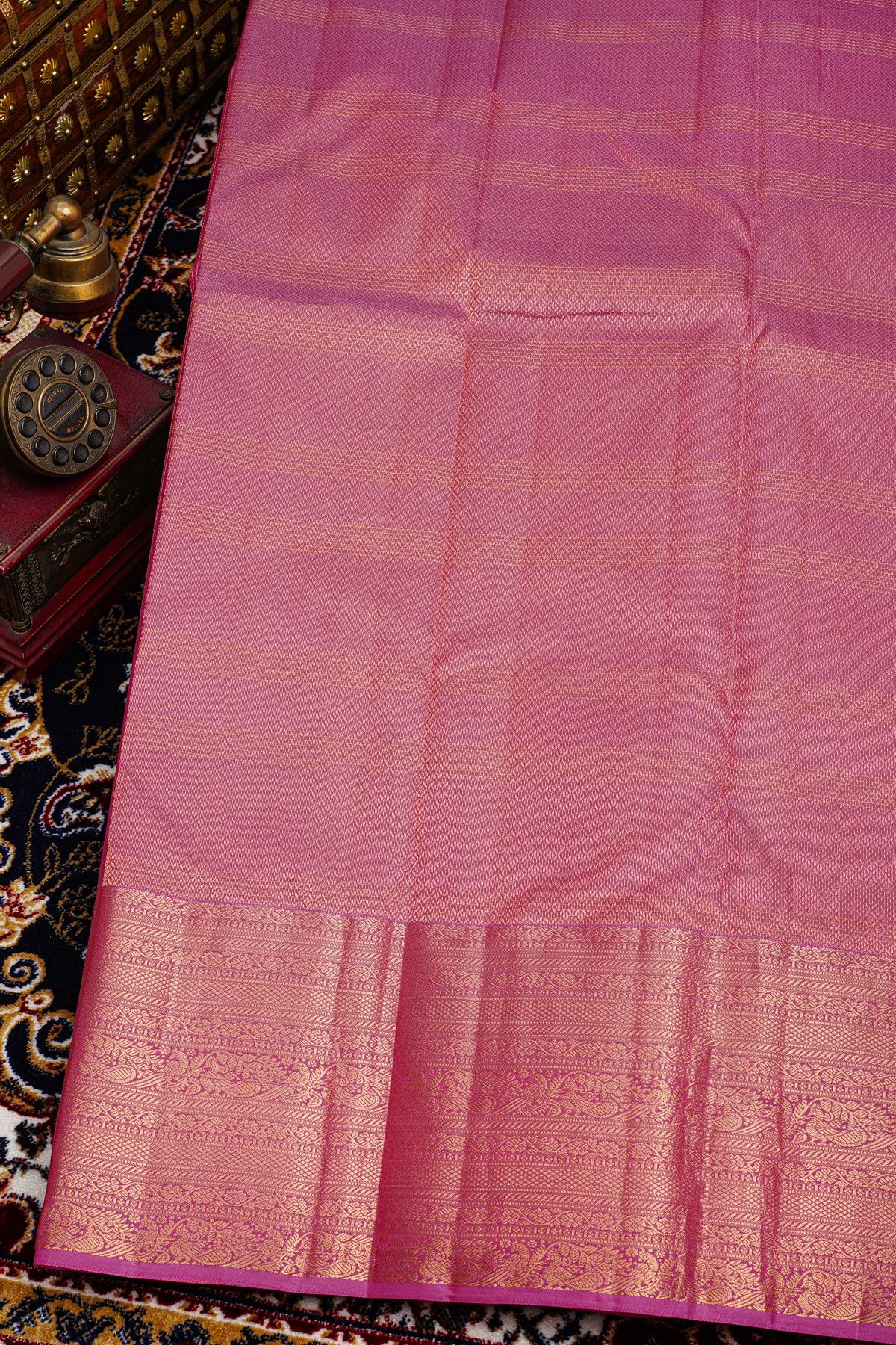 Kancheepuram Silk Lavender Saree