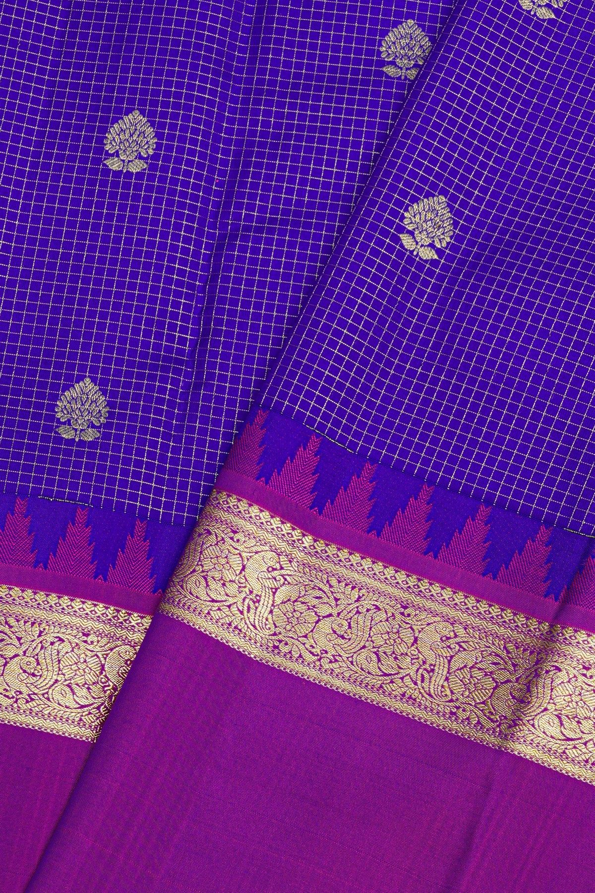 Kancheepuram Silk Royal Blue Saree