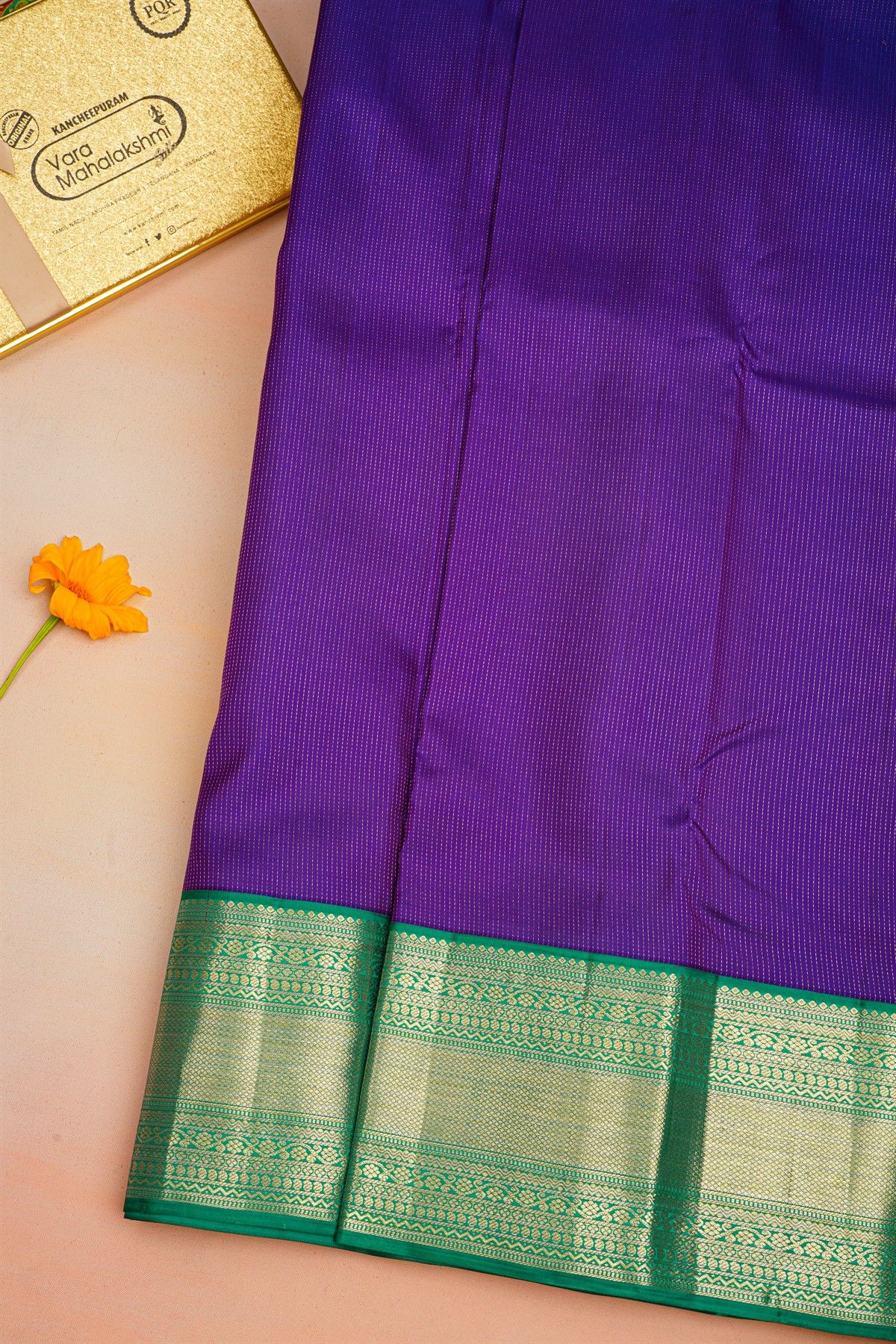 Kancheepuram Silk Royal Blue Saree