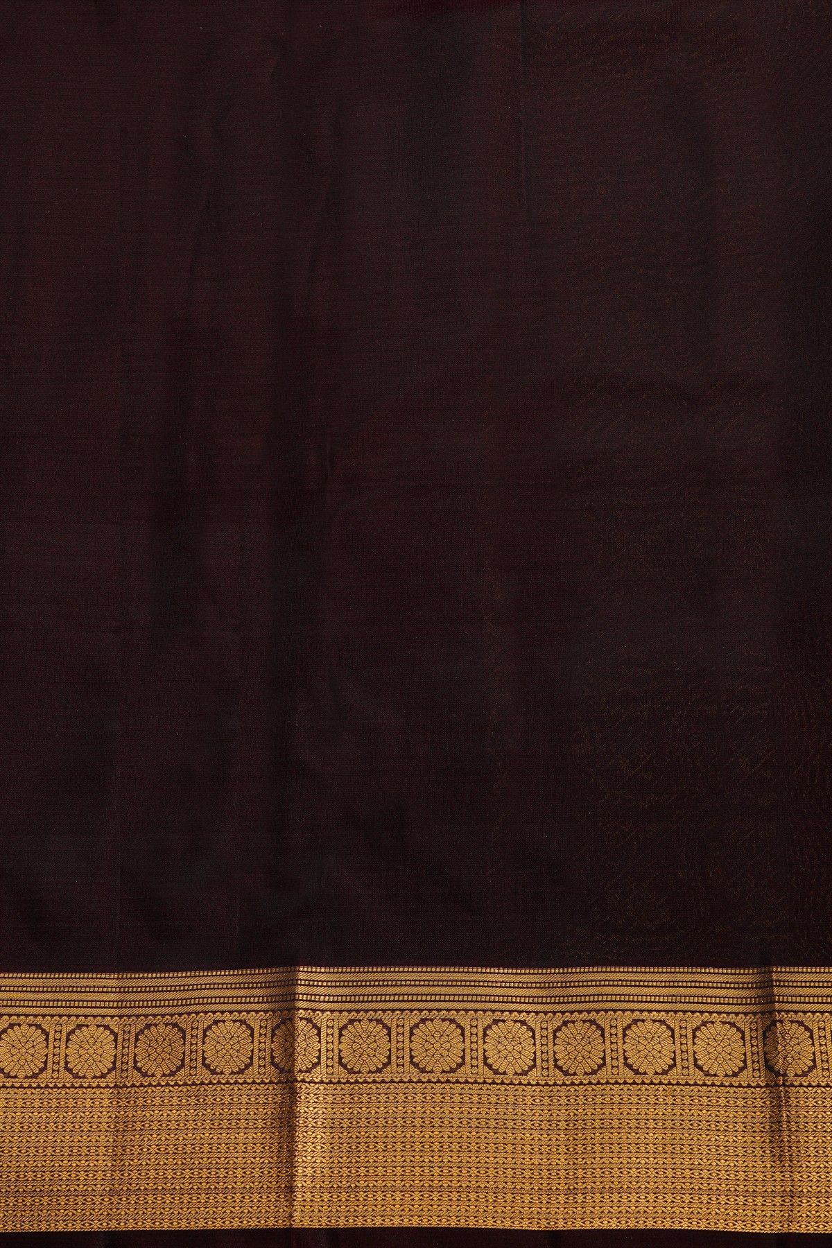 Kancheepuram Silk Rust Saree