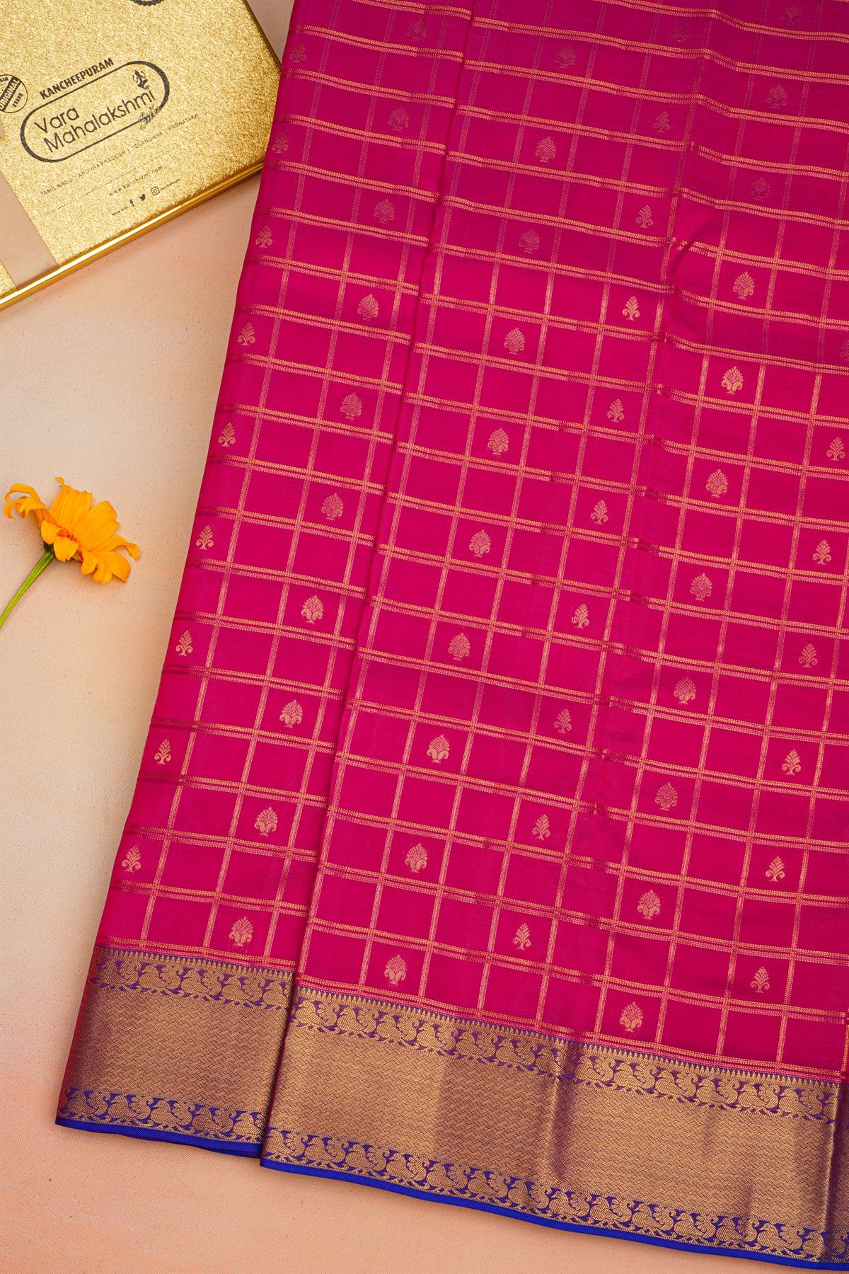 Kancheepuram Silk Pink Saree