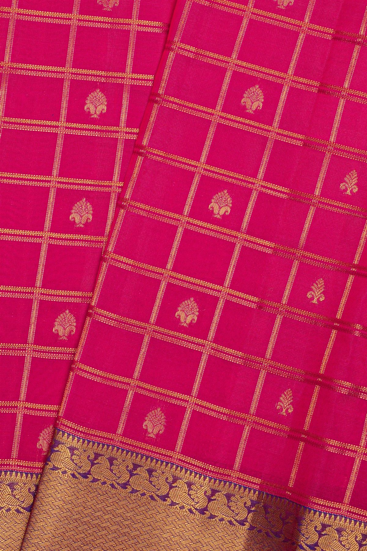 Kancheepuram Silk Pink Saree