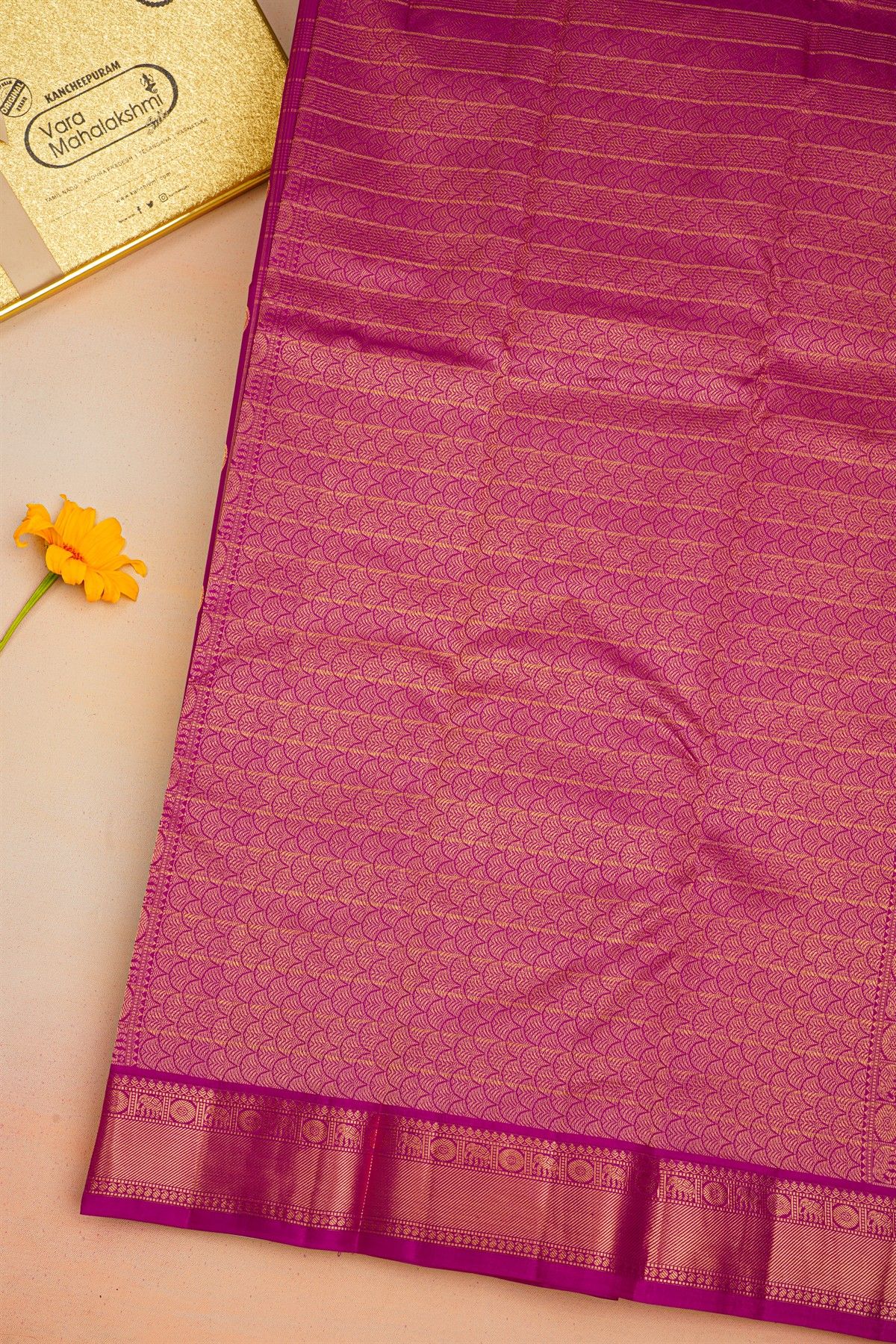 Kancheepuram Silk Purple Saree