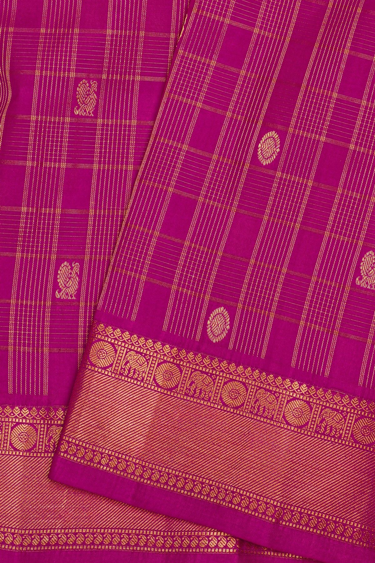 Kancheepuram Silk Purple Saree