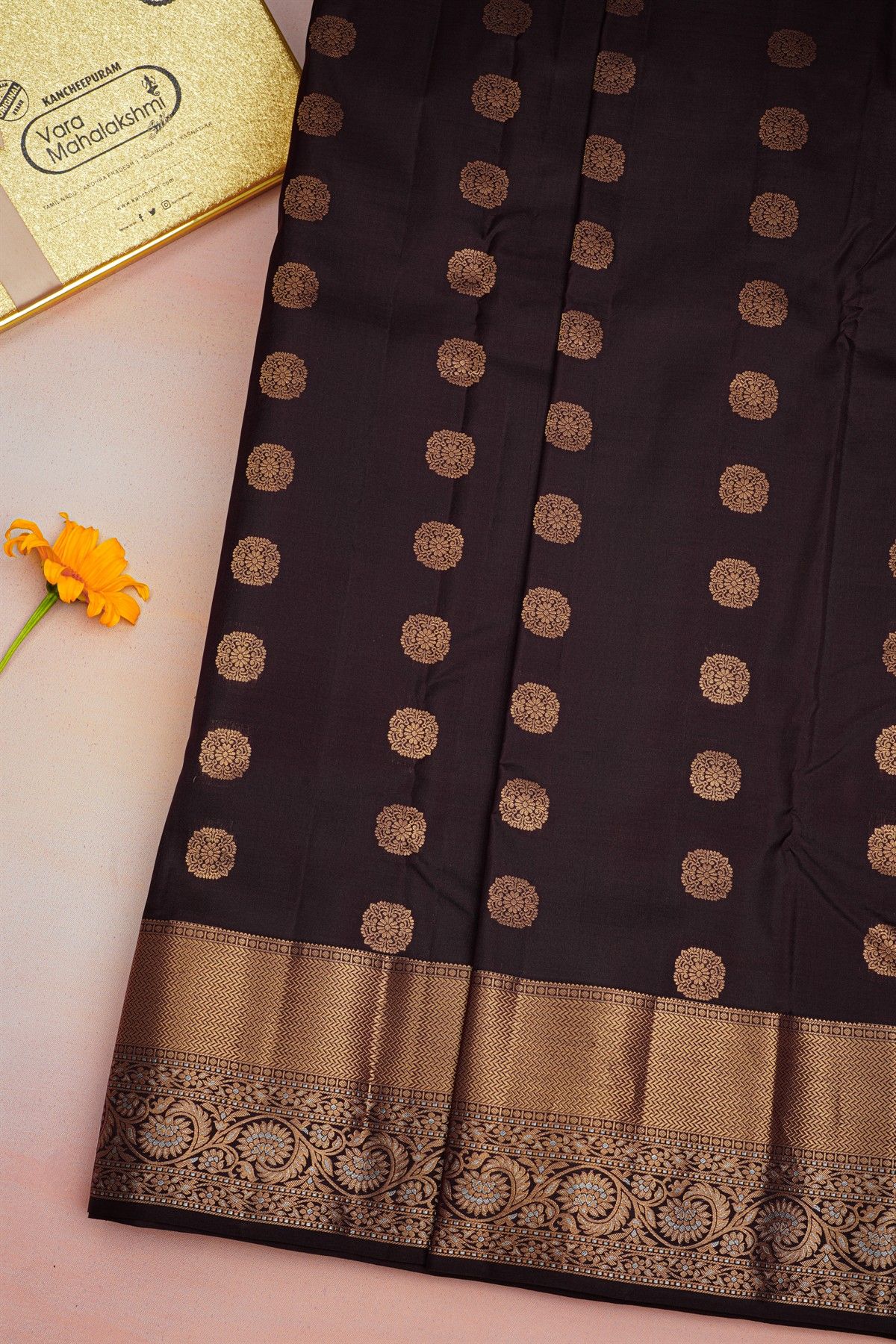 Kancheepuram Silk Dark Purple Saree